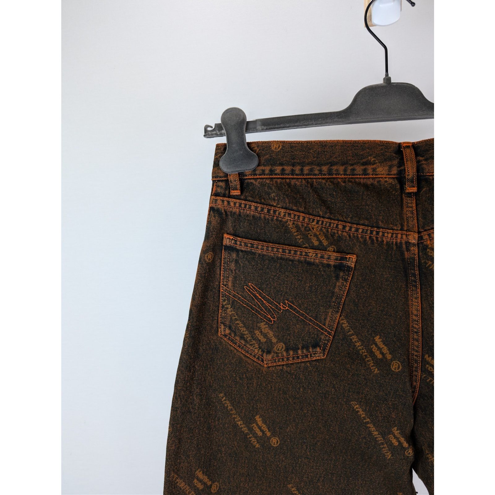 Martine Rose o1rshd1 Relaxed Fit Jean in Orange Laser Size US 32 / EU 48 - 15 Thumbnail
