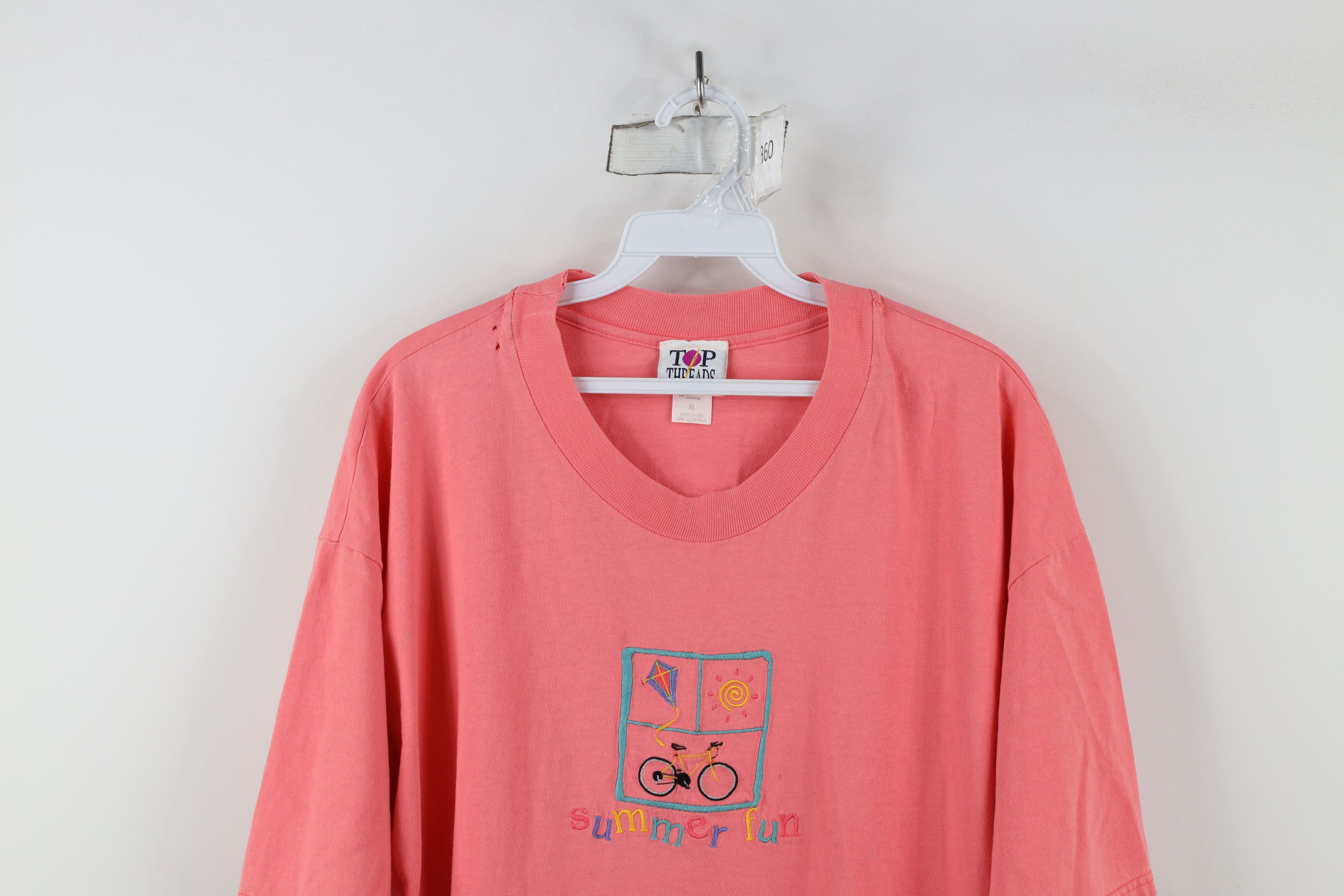 Vintage Vintage 90s Streetwear Spell Out Summer Fun T-Shirt USA Size XL / US 12-14 / IT 48-50 - 2 Thumbnail