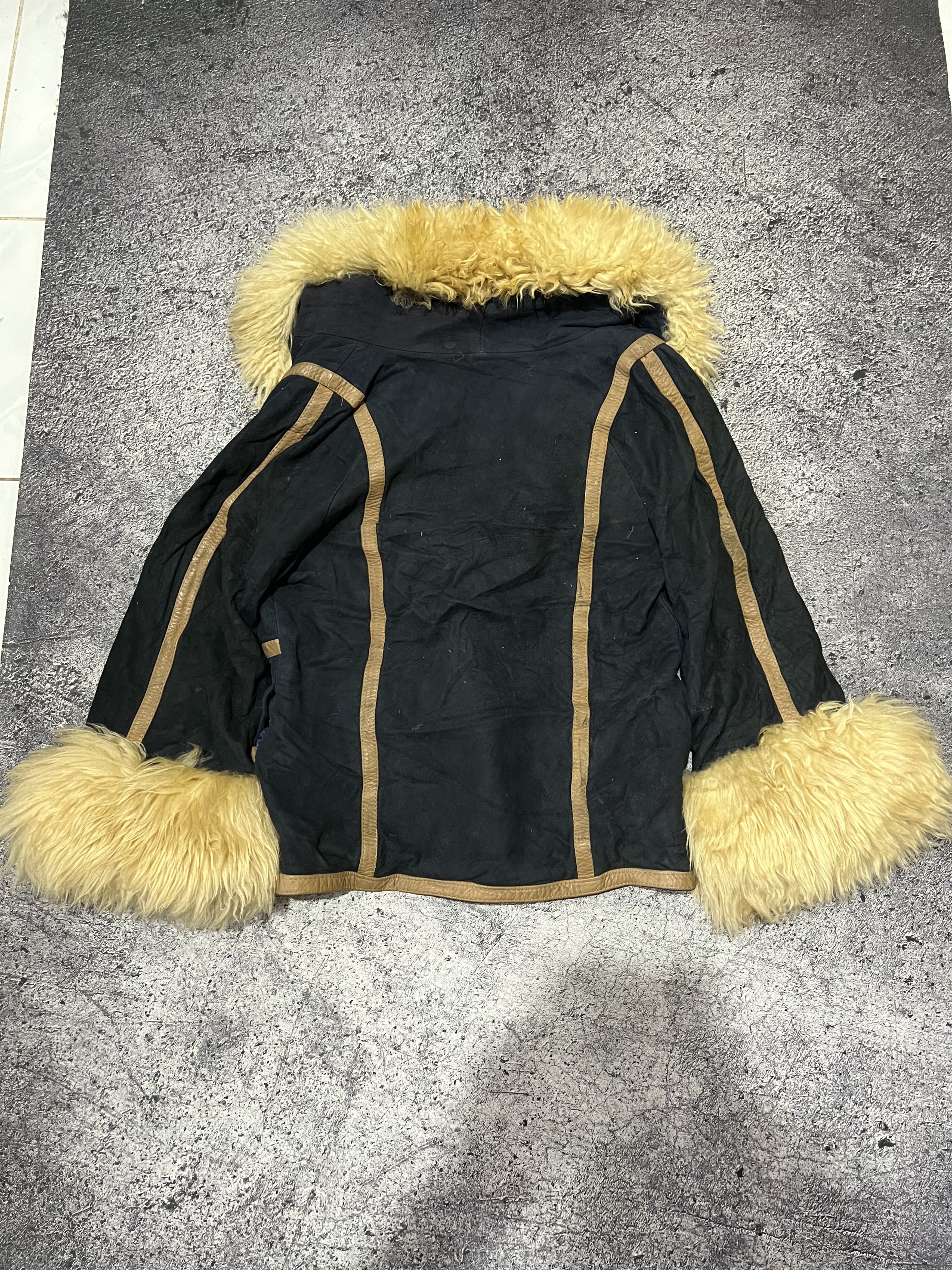 Japanese Brand 2000s Archival Japan Leather Hybrid Fur y2k Lgb Ifsix Size US S / EU 44-46 / 1 - 2 Thumbnail
