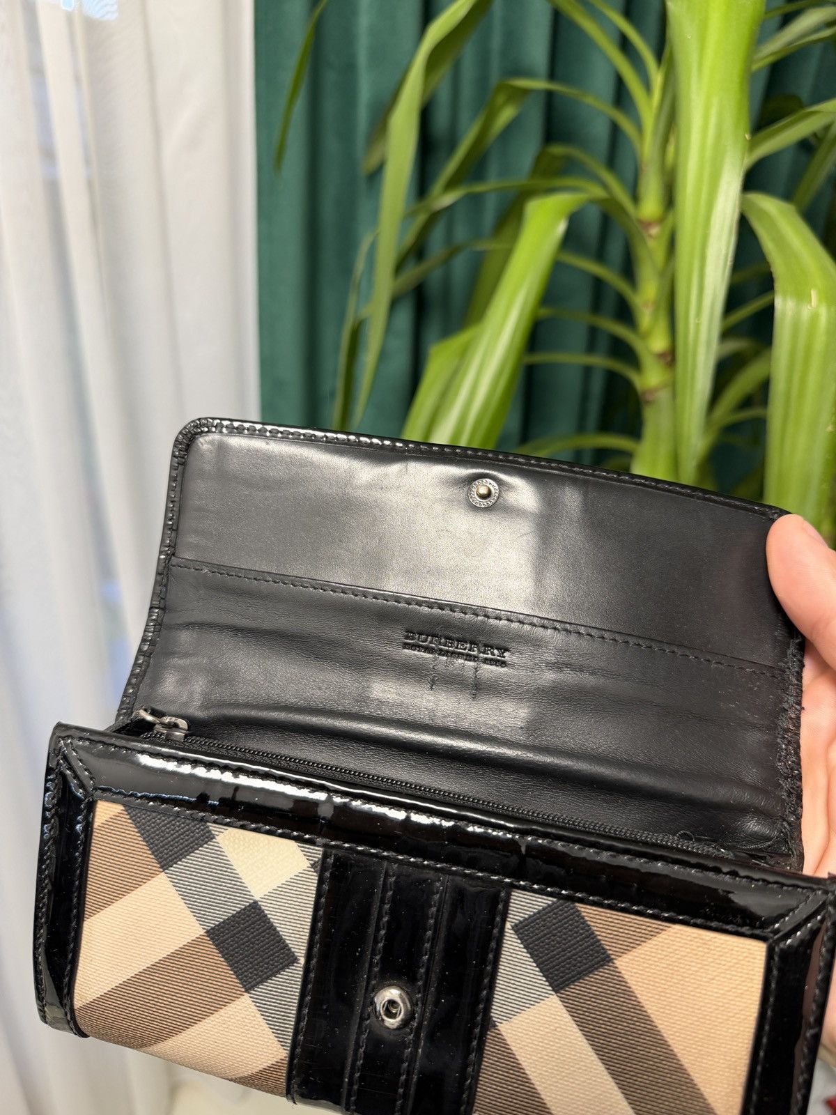 Burberry Vintage Burberry Clutch Wallet Plaid 90s Size ONE SIZE - 6 Thumbnail