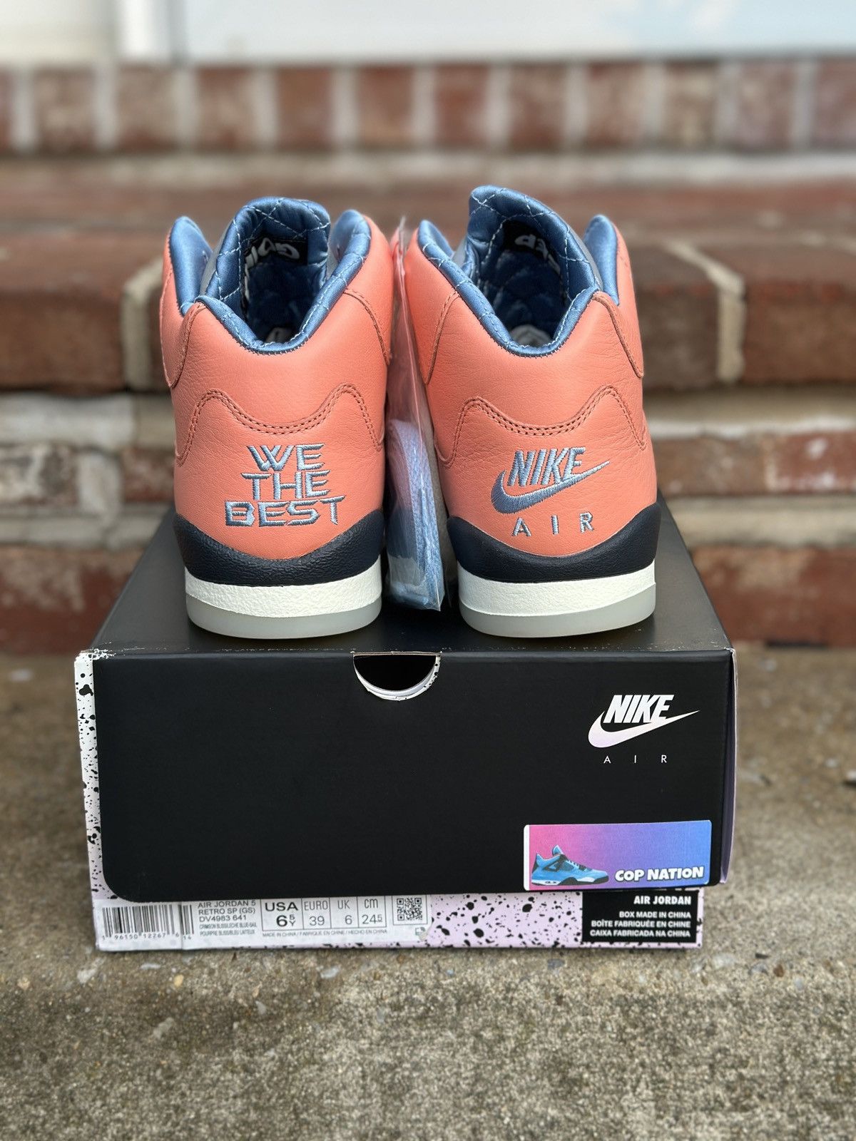 Dj Khaled × Jordan Brand Nike Air Jordan 5 Retro DJ Khaled We The Best Crimson Bliss Size US 6.5 / EU 39-40 - 4 Thumbnail