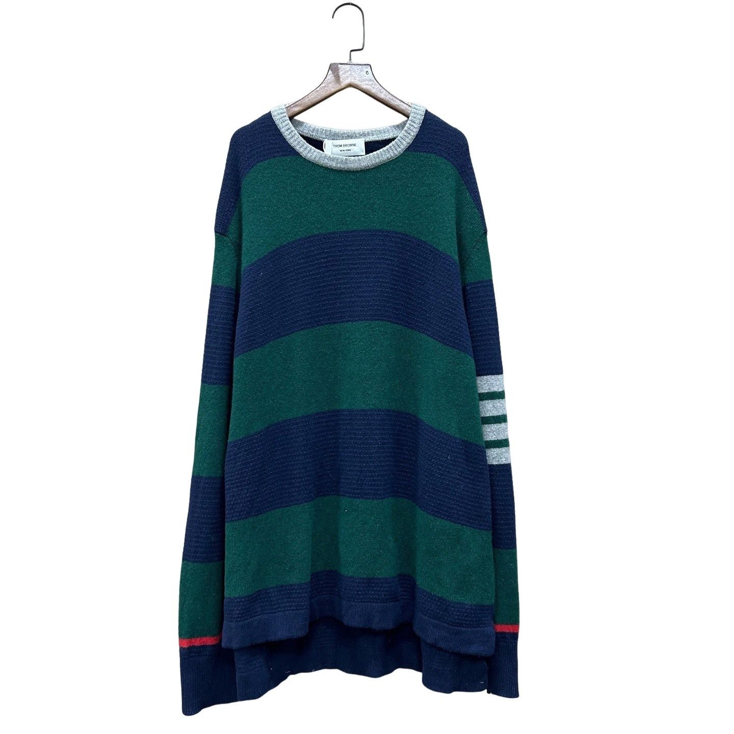 Thom Browne Thom Browne Striped Wool Sweater Size XL Size US XL / EU 56 / 4 - 1 Thumbnail