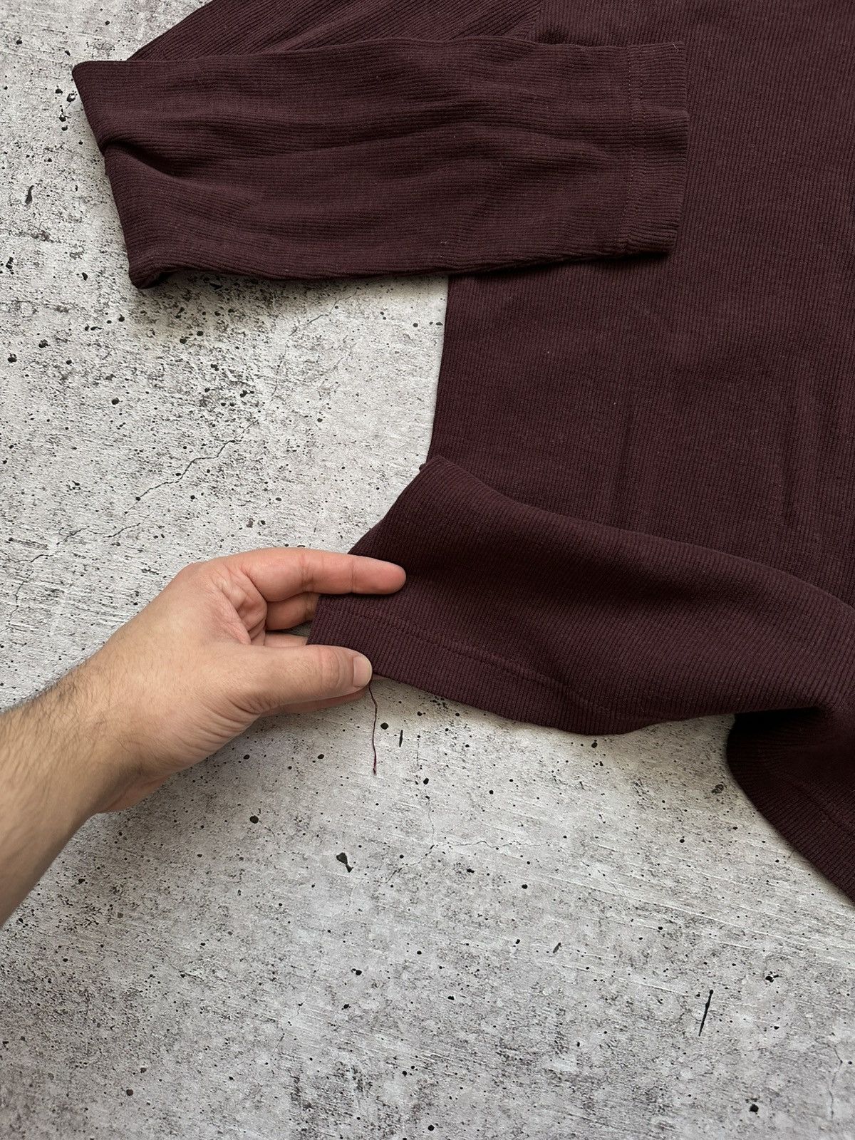 Dolce & Gabbana × Vintage Women's Dolce Gabbana Burgundy Light Sweater Size S / US 4 / IT 40 - 4 Thumbnail