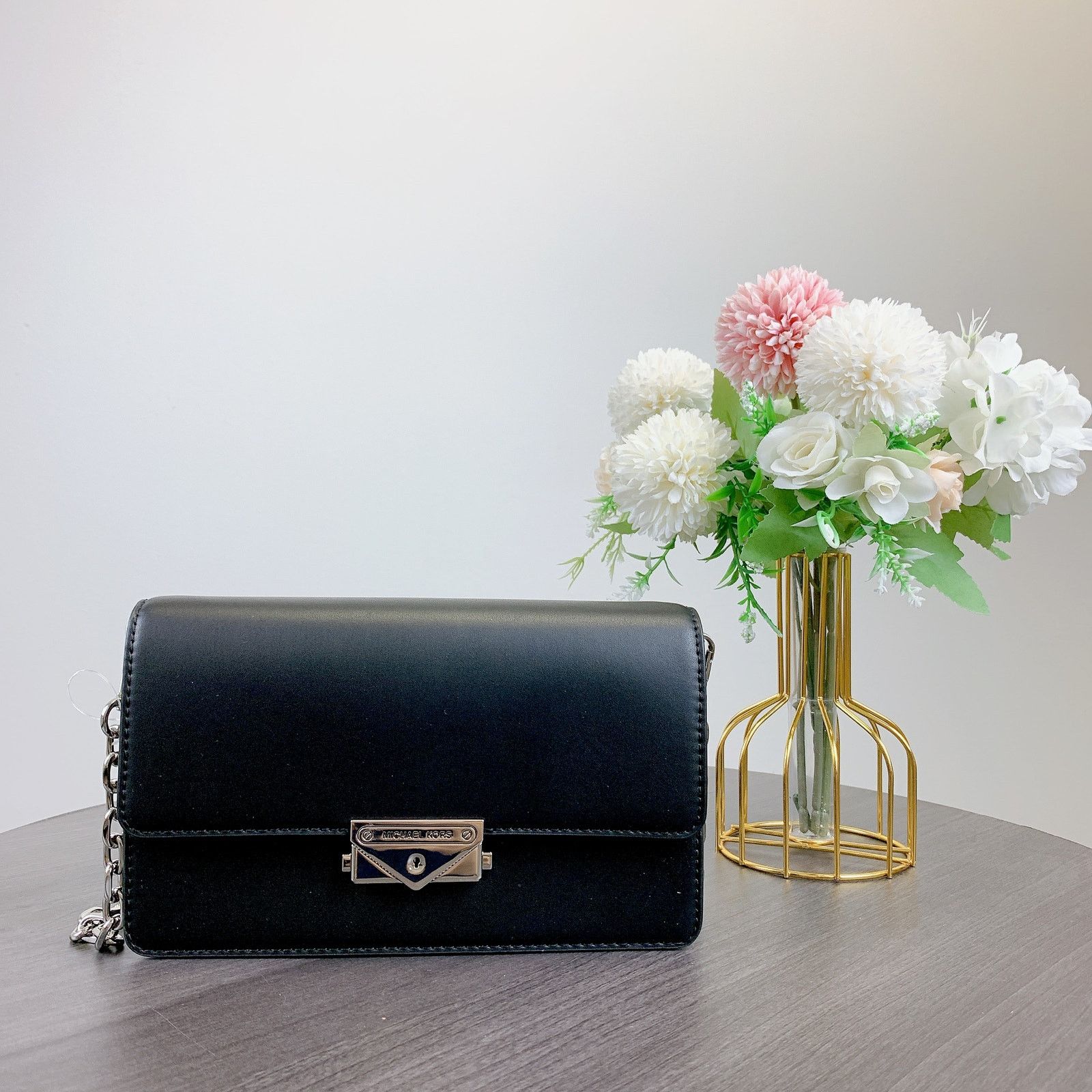 Michael Kors Michael Kors 35R3S0EC60 Cece Medium Clutch IN BLACK Size ONE SIZE - 3 Thumbnail