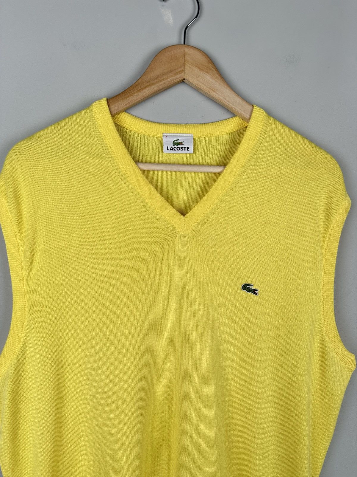 Lacoste 90s Vintage Lacoste Knit Vest Sweater Size US XL / EU 56 / 4 - 4 Thumbnail