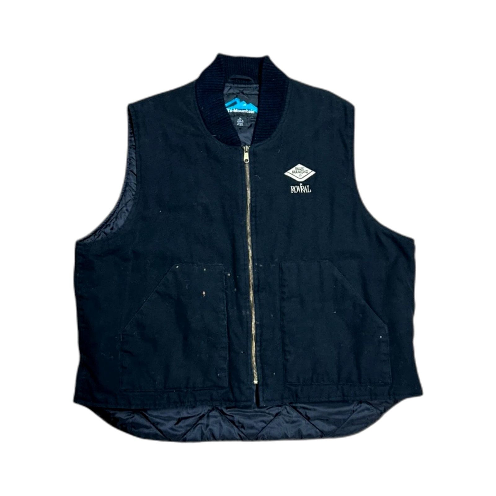 Vintage Tri-Mountain Quilted Black Work Vest Insulated Padded Men's Size US XL / EU 56 / 4 - 1 Thumbnail