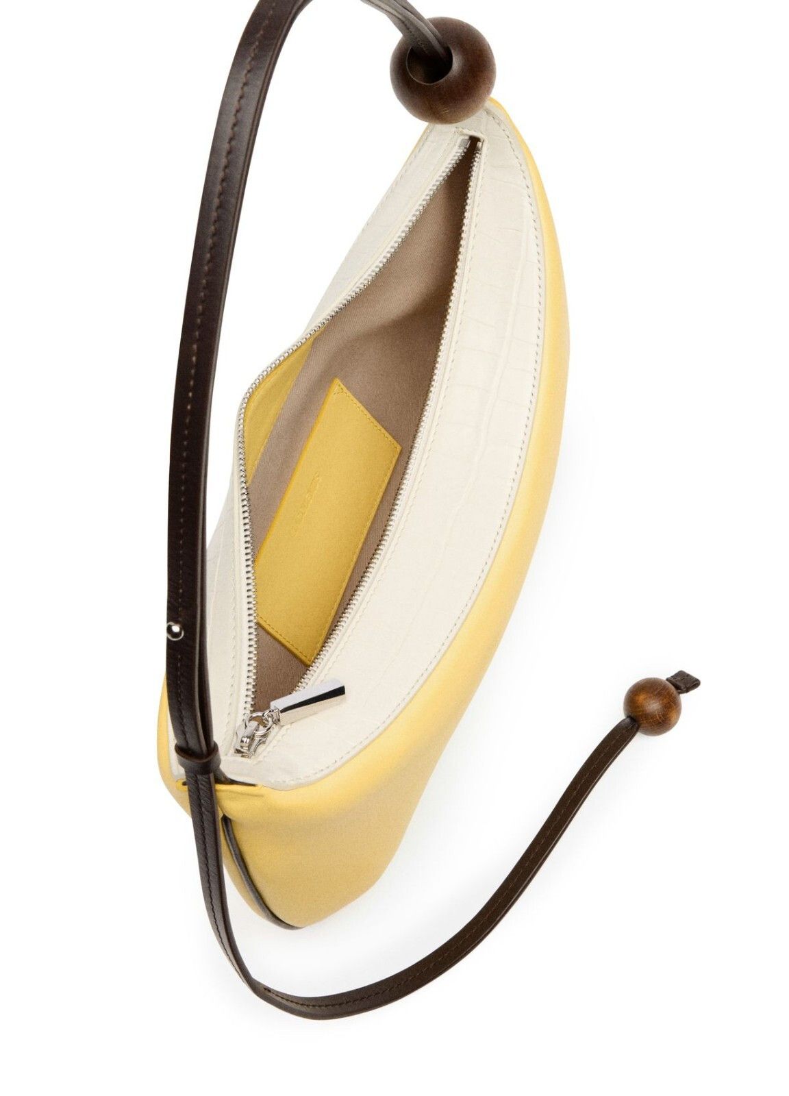 Jacquemus JACQUEMUS Bisou Perle Large Light Yellow Shoulder Bag Size ONE SIZE - 4 Thumbnail