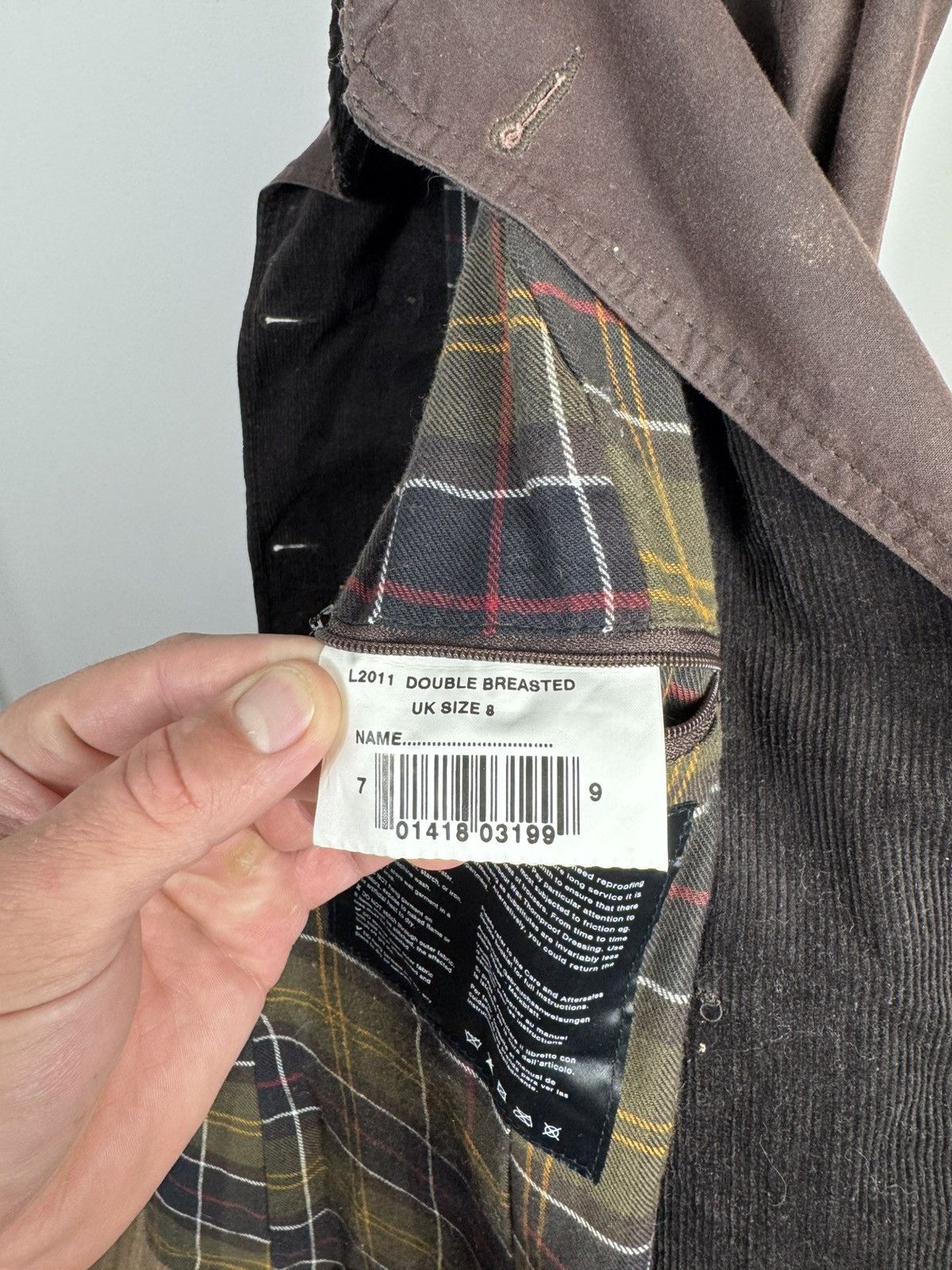 Barbour Barbour Women’s Waxed Double Breasted Jacket Brown UK8 Coat Size S / US 4 / IT 40 - 12 Thumbnail
