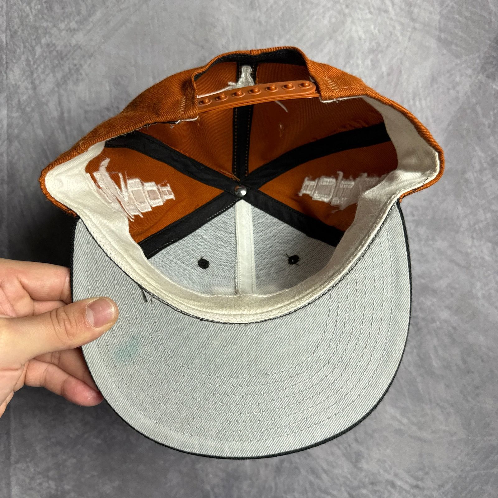 Vintage 90s Black Texas Longhorns Hook Em Horns Snapback OS 4635 Size ONE SIZE - 6 Thumbnail