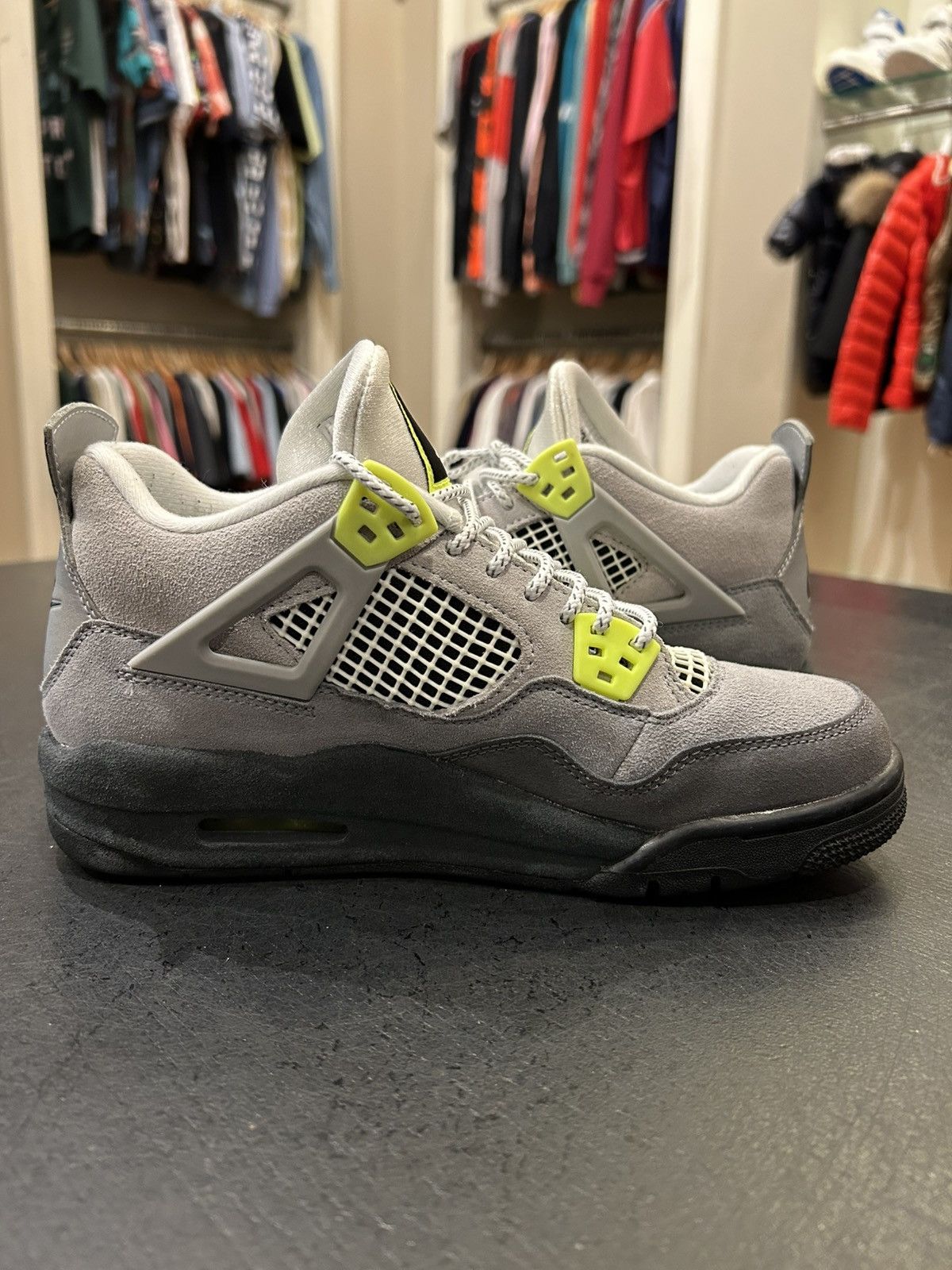 Jordan Brand Jordan 4 Retro ‘OG SE Neon’ Size US 5.5 / EU 38 - 4 Thumbnail
