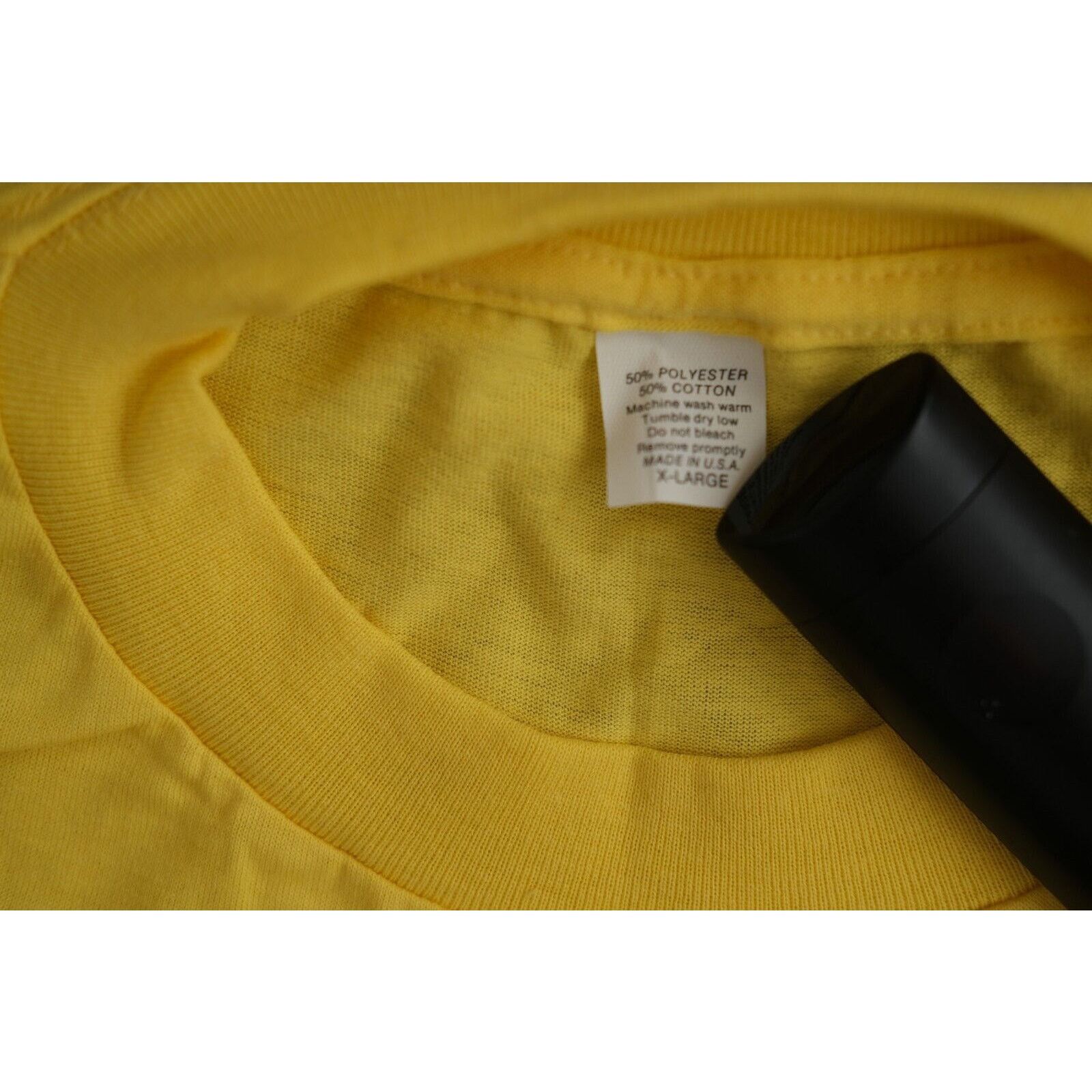 Camel Vintage 90s Camel Cig Promo T-Shirt Unisex XL Yellow Blue Size US XL / EU 56 / 4 - 6 Thumbnail