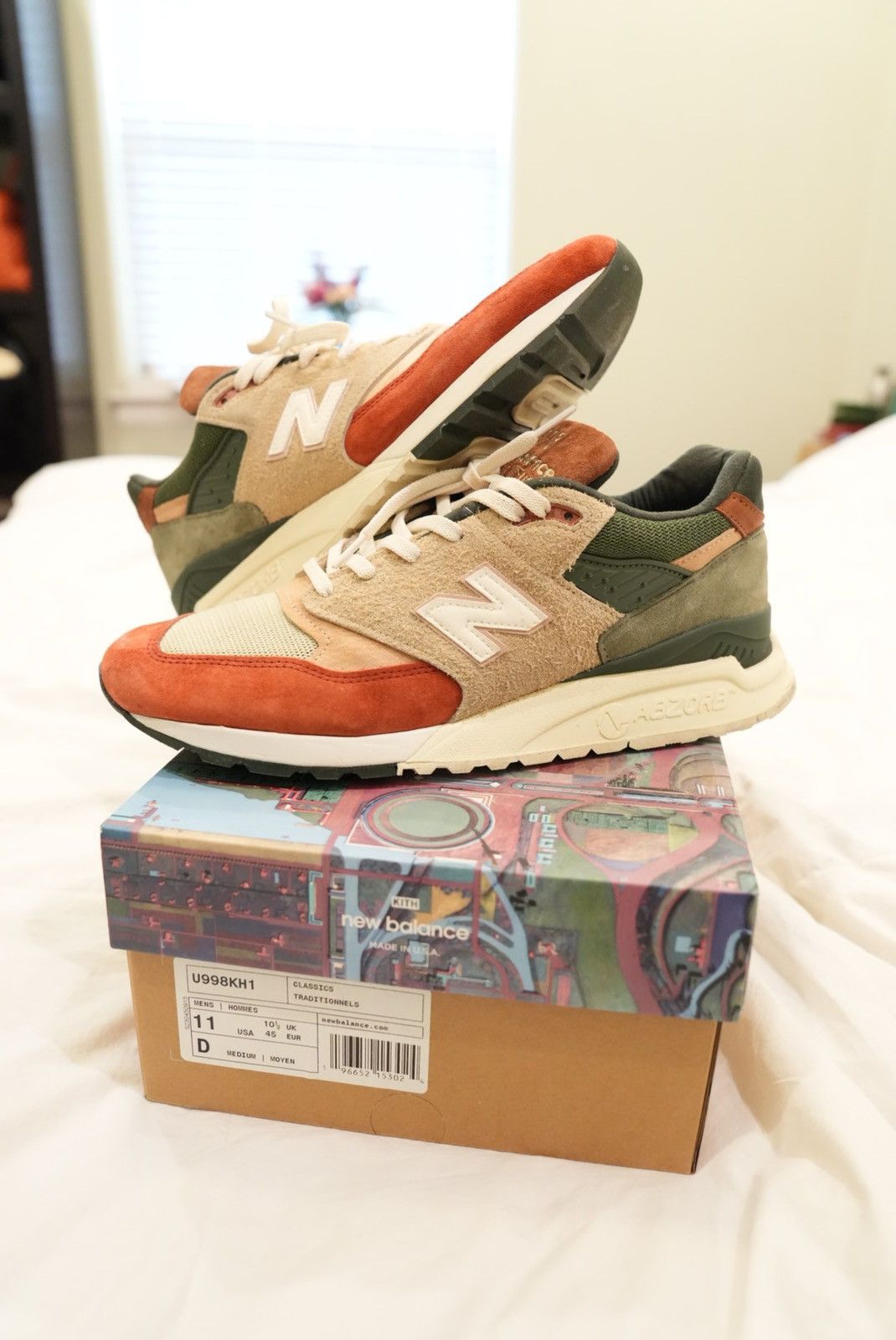 Kith x New Balance 998 Quarry Weathervane