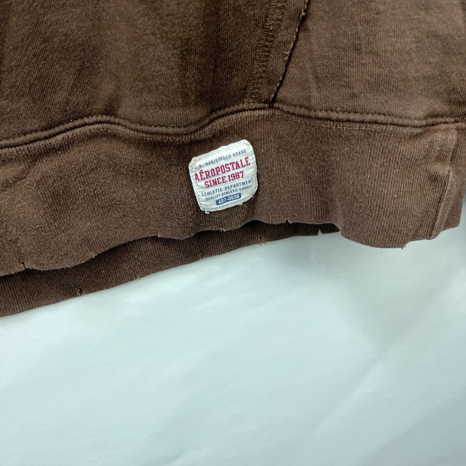 Aeropostale × Vintage Vintage Y2K Aeropostale Brown Hoodie XL Size US XL / EU 56 / 4 - 4 Thumbnail