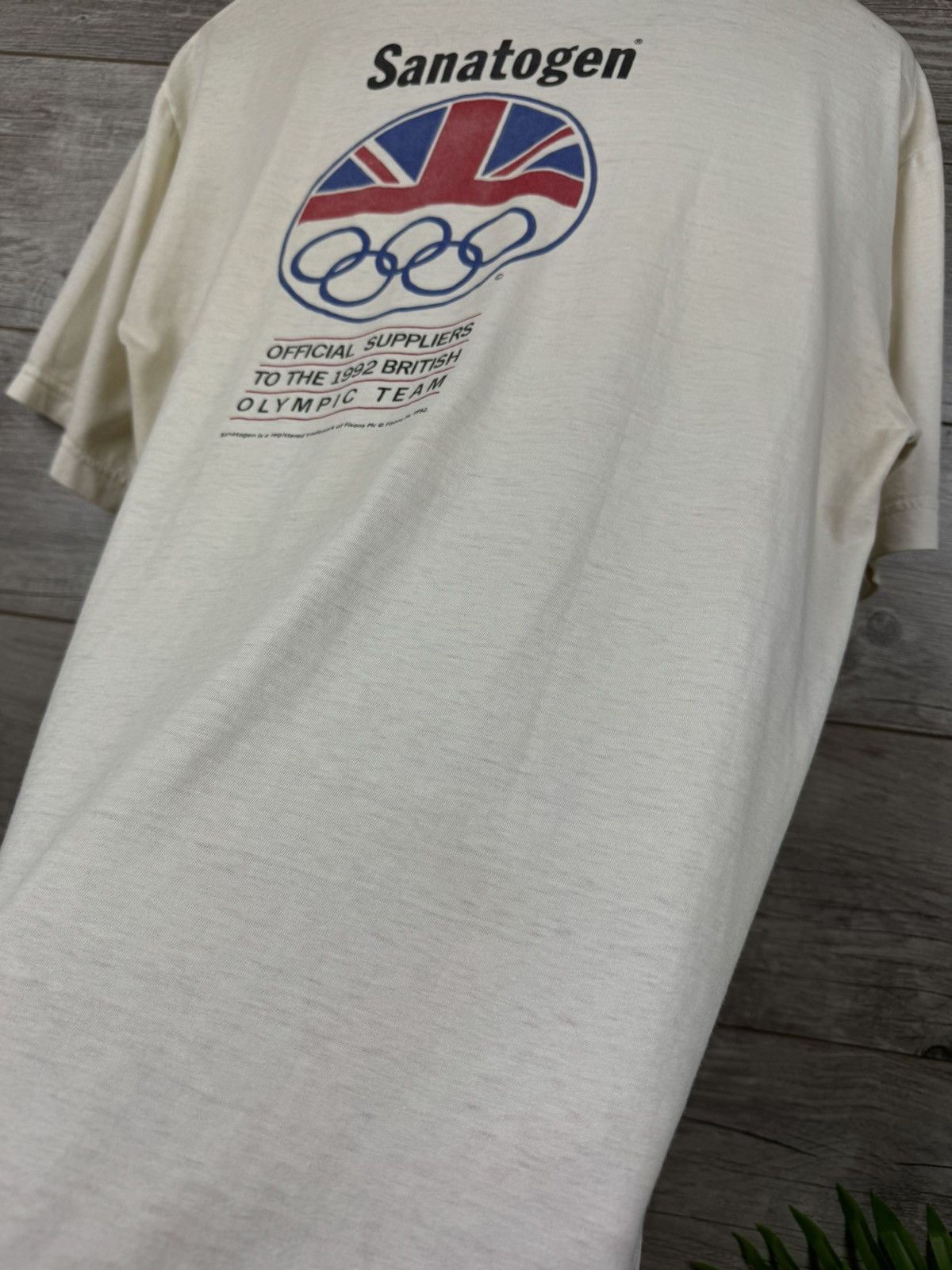 Vintage OFFICIAL SUPPLIERS TO THE 1992 BRITISH OLYMPIC TEAM TEE Size US XL / EU 56 / 4 - 17 Thumbnail