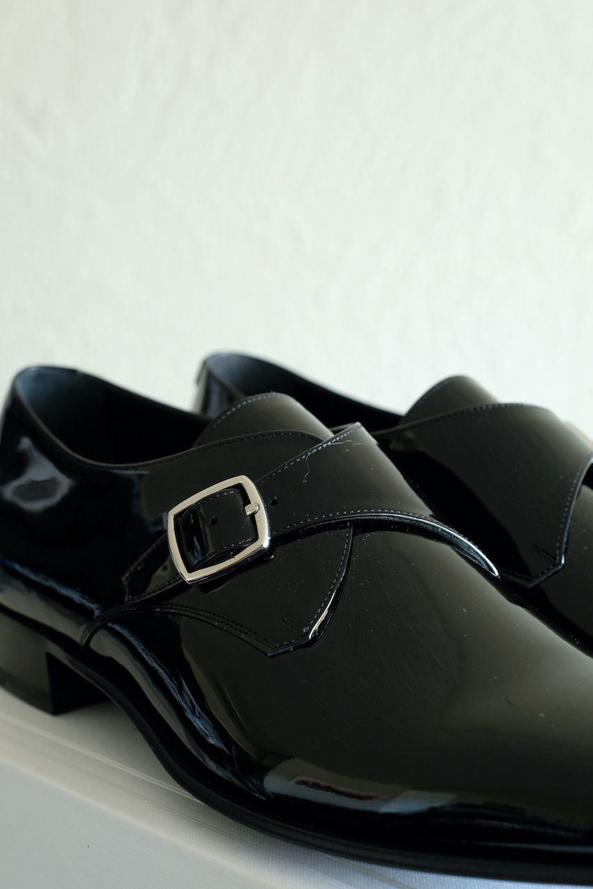 Celine × Hedi Slimane Celine Patent Leather Derby Shoes Single Buckle Jacno 42 9 Size US 9 / EU 42 - 4 Thumbnail