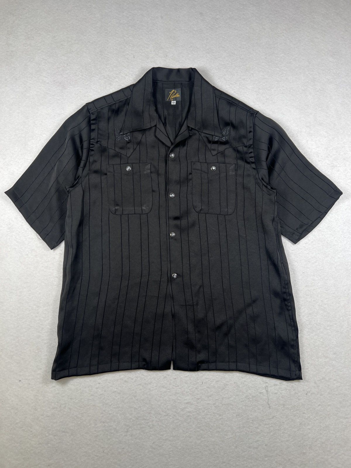 Needles Needles Cowboy ONE-UP Black Western Pearl Button Butterfly Size US XS / EU 42 / 0 - 1 Thumbnail