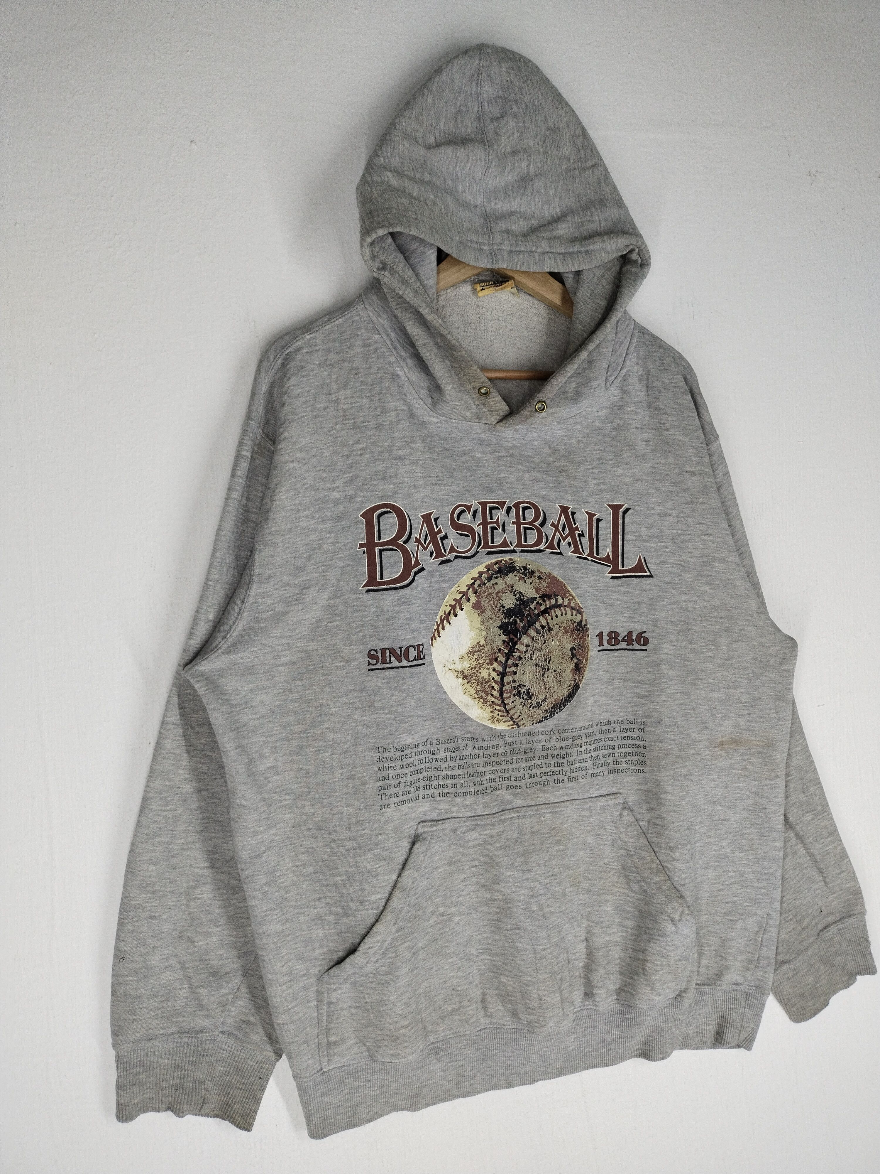Vintage Vintage Baseball Hoodie Sweatshirt Size US L / EU 52-54 / 3 - 4 Thumbnail