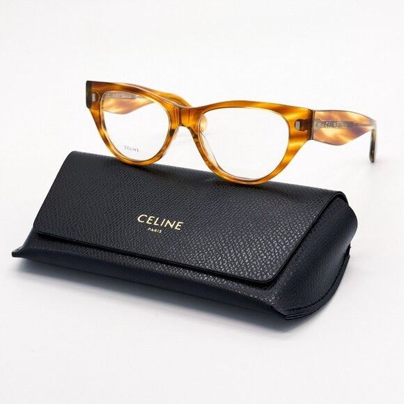 Celine NEW CELINE EYEGLASSES CL50012I 056 HAVANA WOMEN EYEWEAR Size ONE SIZE - 1 Thumbnail