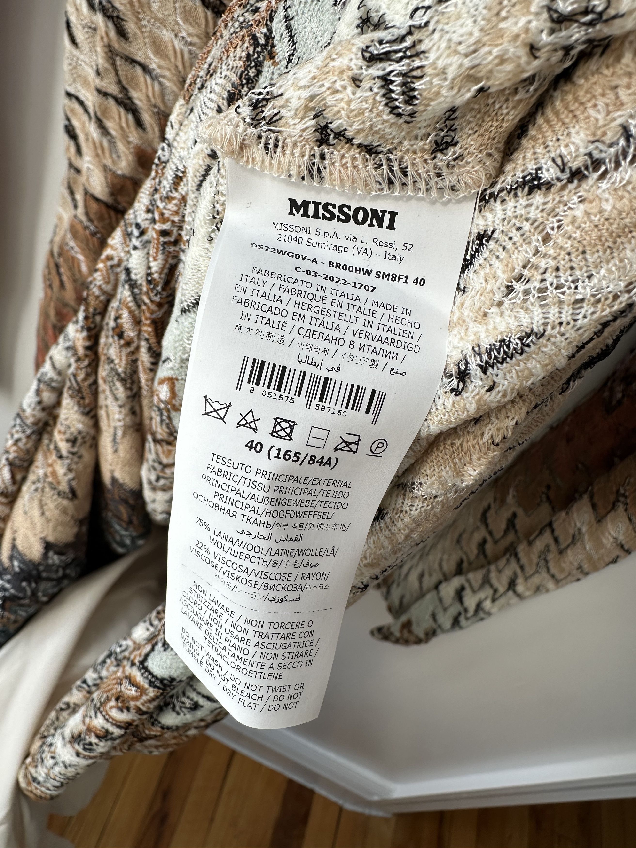 Missoni Missoni Long Dress-Shaded Wool Raschel *BRAND NEW* Size M / US 6-8 / IT 42-44 - 7 Thumbnail