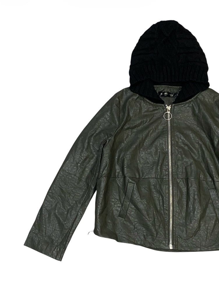 Japanese Brand Bobby Mall Mix Leather Jacket Size L / US 10 / IT 46 - 10 Thumbnail