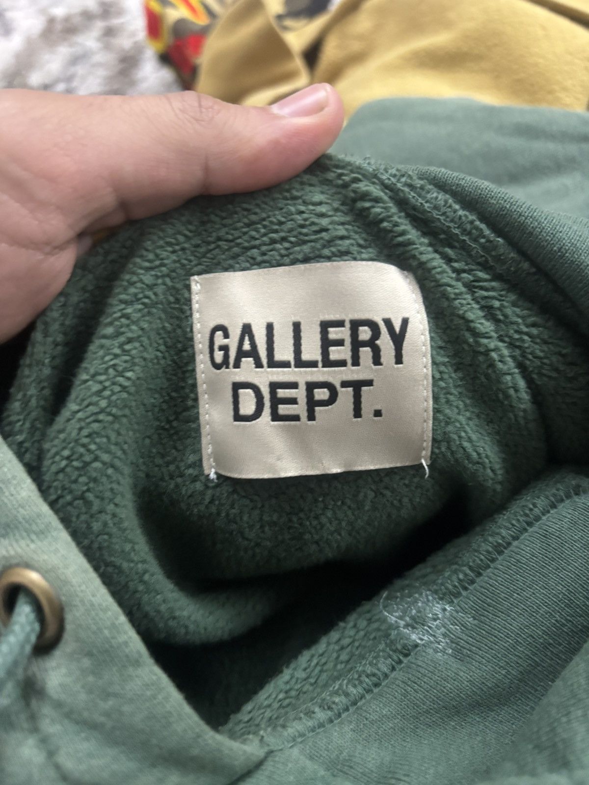 Gallery Dept. Gallery Dept. DEPT. Paint-Splatter Hoodie – Green (Medium) Size US M / EU 48-50 / 2 - 6 Thumbnail