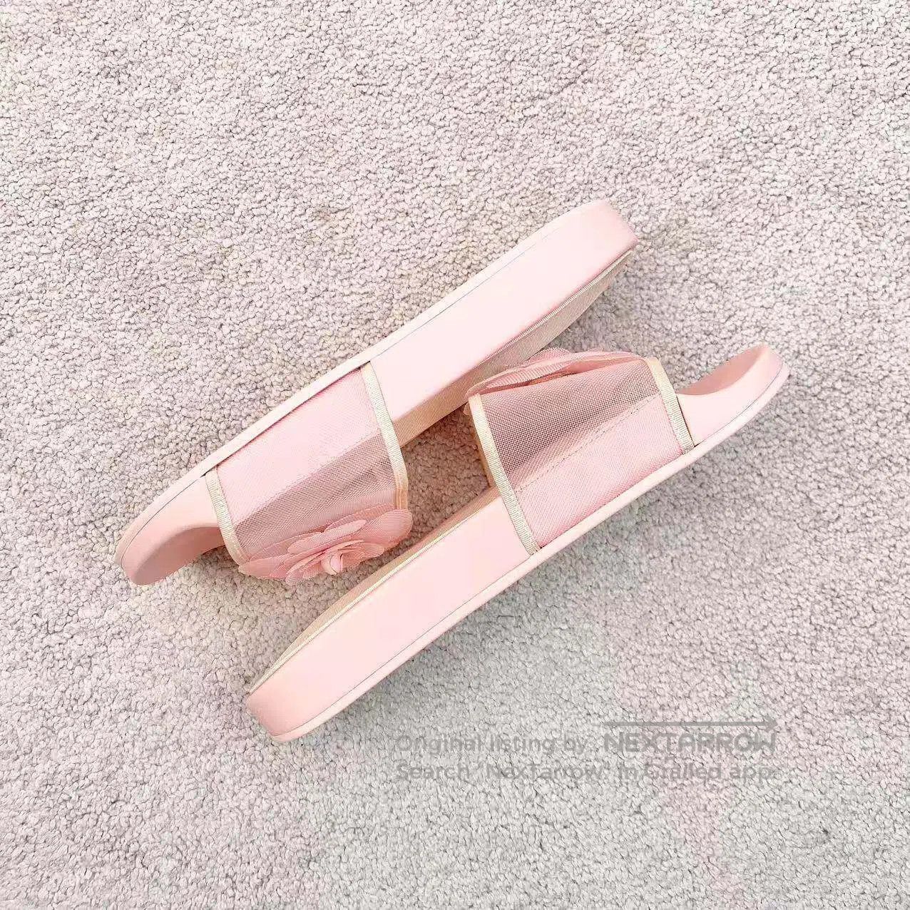 Chanel Chanel Mesh camellia three-dimensional petal slippers| Size US 5.5 / IT 35.5 - 3 Thumbnail