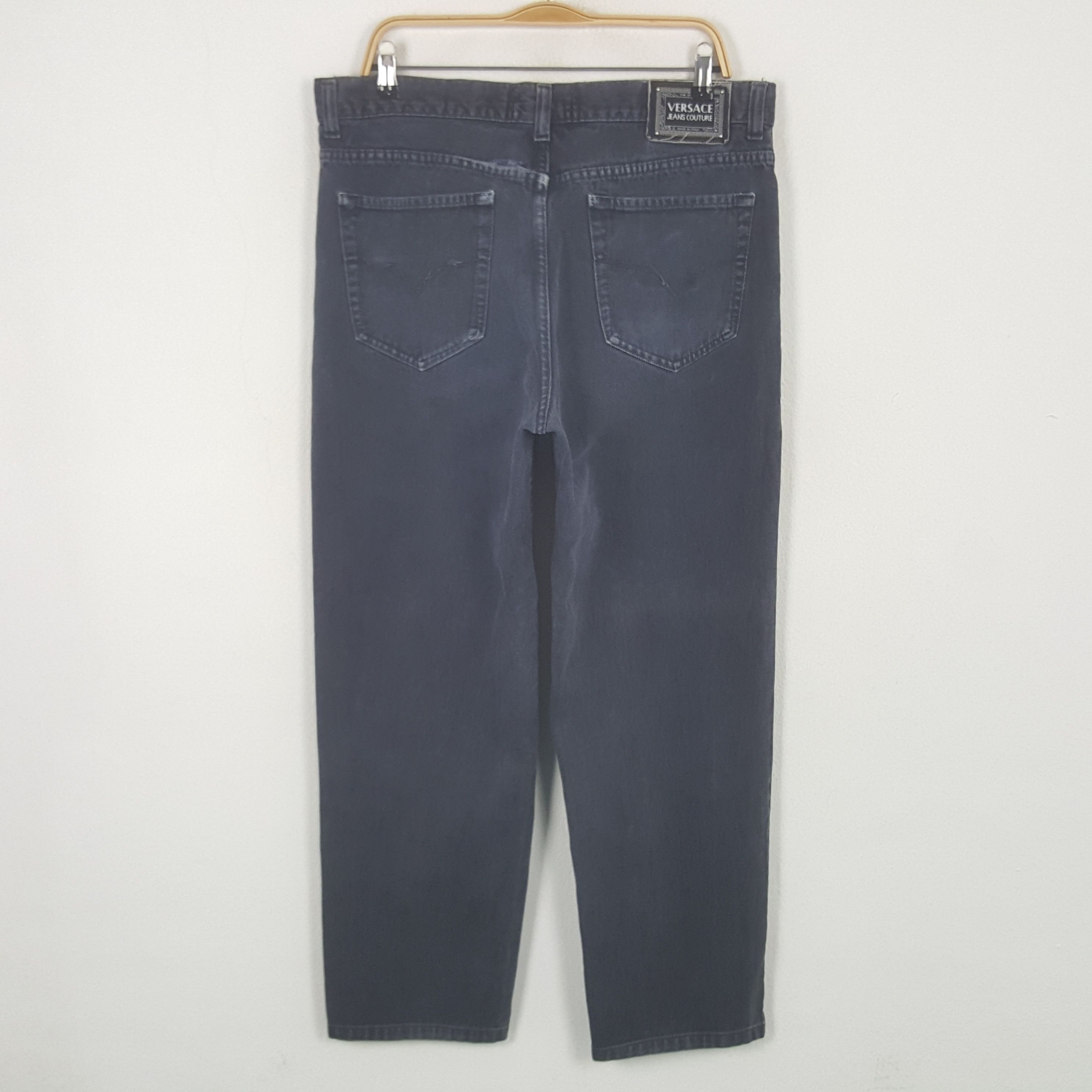 Versace Vintage Versace Jeans Couture Black Jeans Size US 36 / EU 52 - 4 Thumbnail
