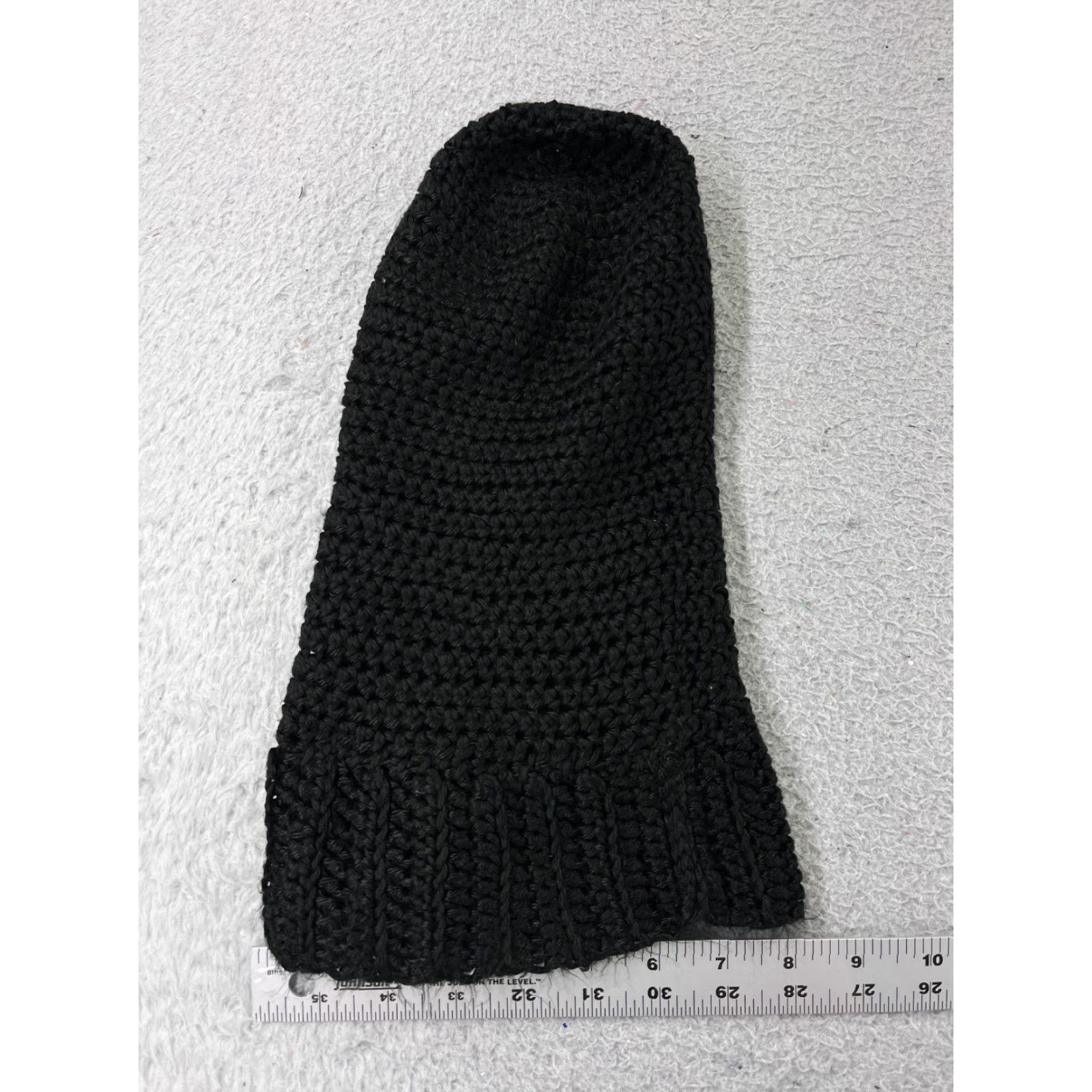Vintage Womens Beanie Hat/Toque Black One Size Knit Acrylic Lightweight Breathable Size ONE SIZE - 4 Thumbnail