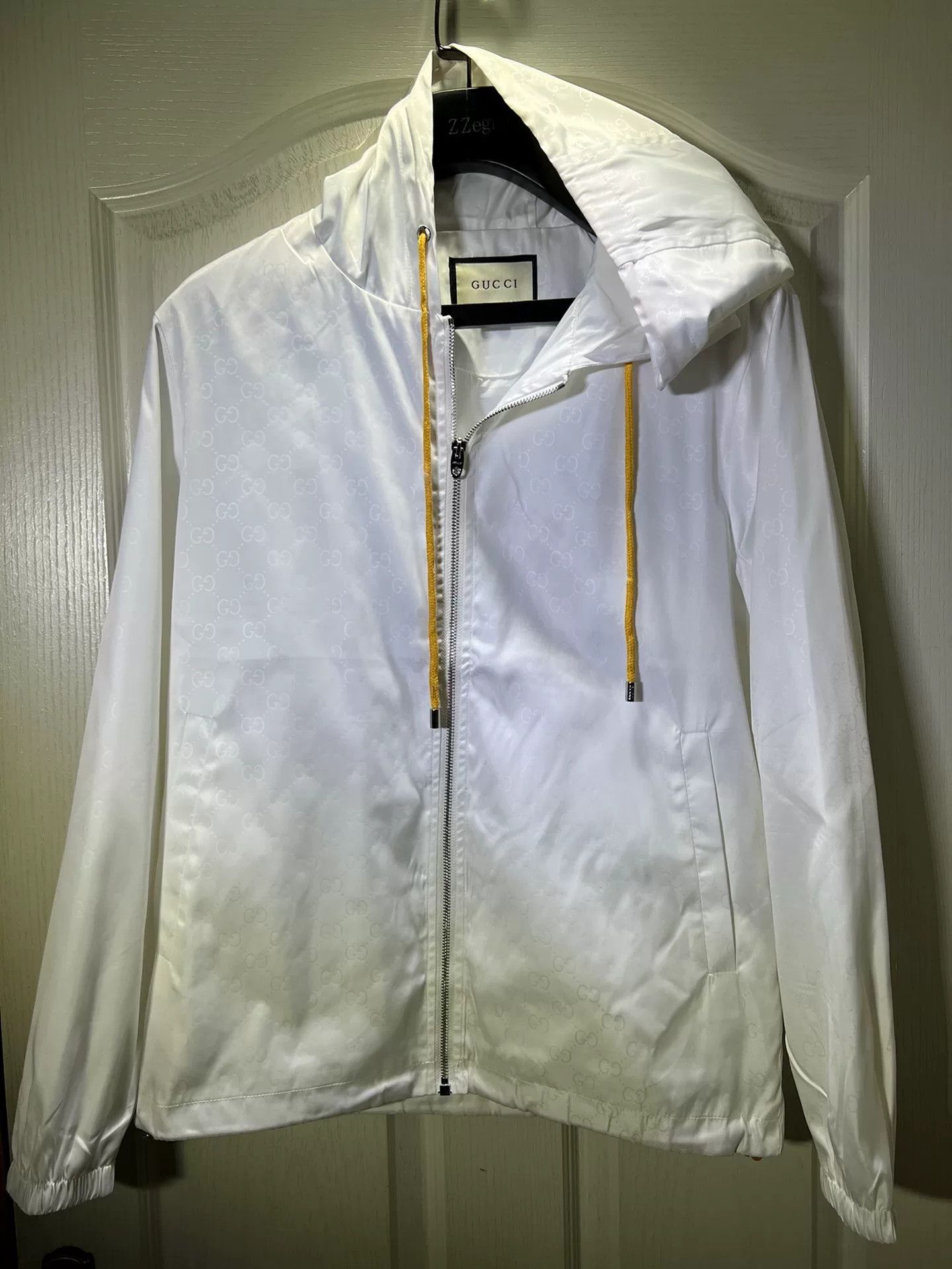 Gucci Gucci Men's White Windproof Jacket Size US L / EU 52-54 / 3 - 1 Thumbnail