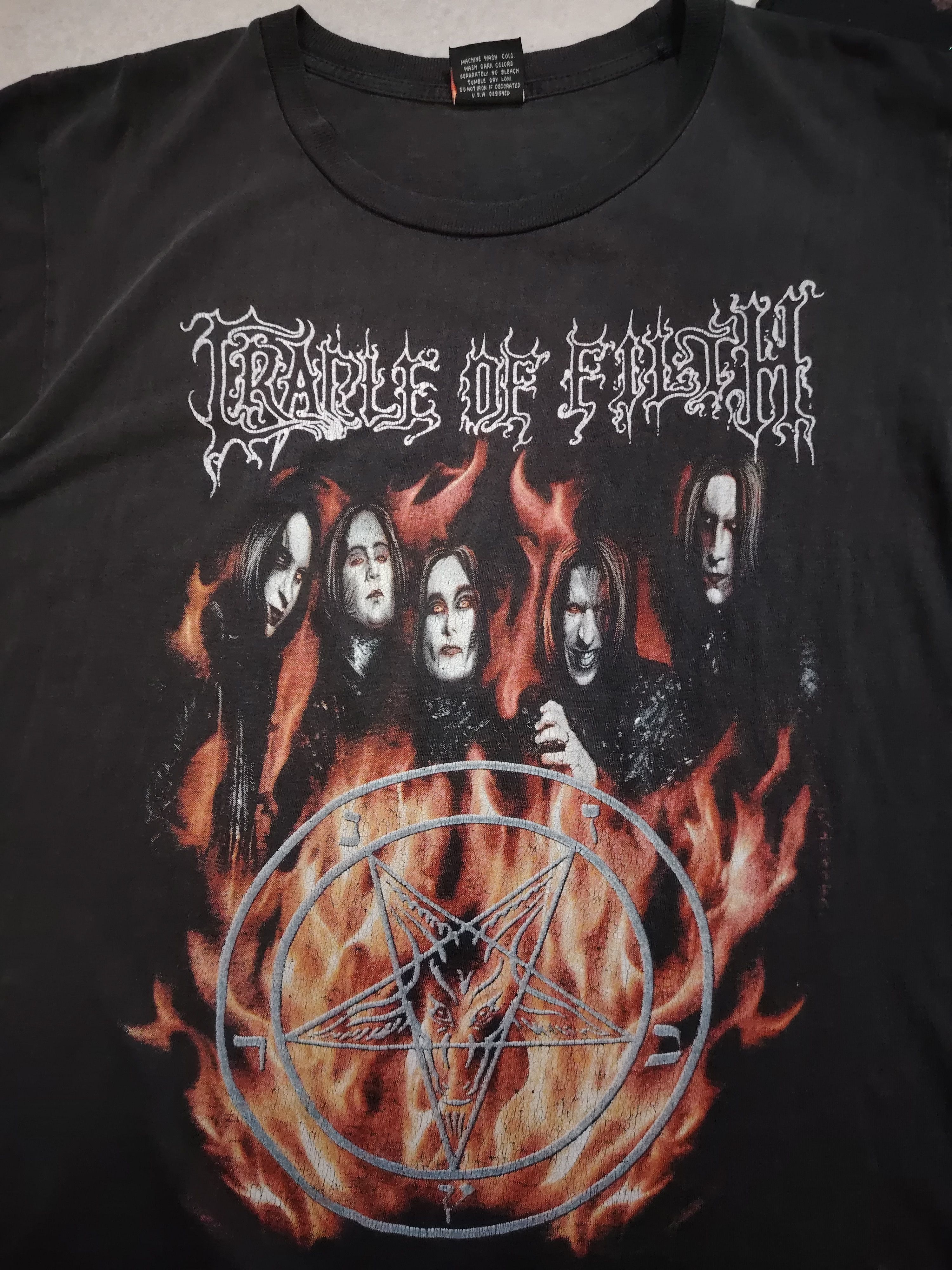 Band Tees × Vintage Vintage Cradle of filth Size US L / EU 52-54 / 3 - 3 Thumbnail