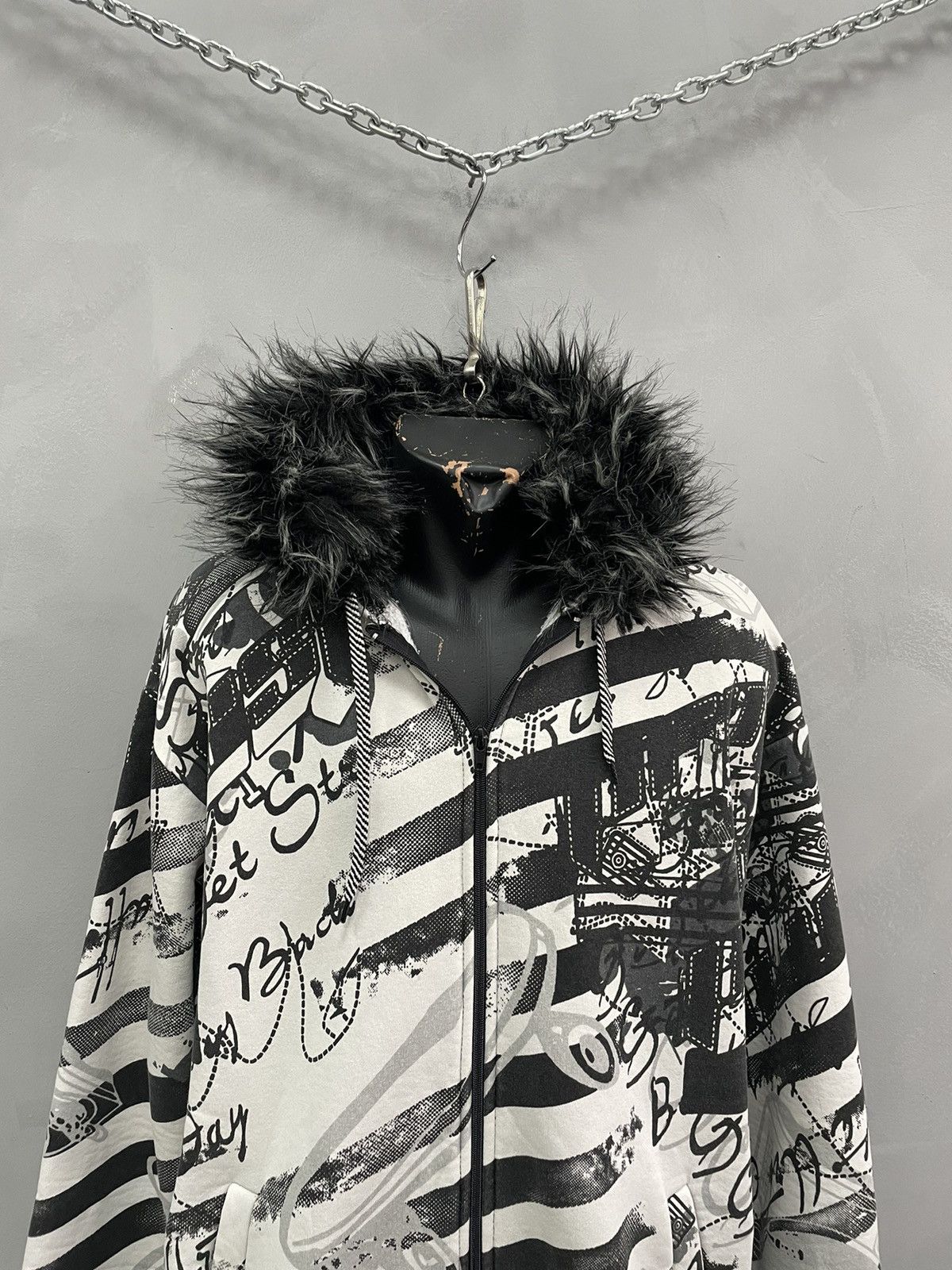 Ed Hardy Rare Fur Ed Hardy over print hoodie y2k if six was nine Size US L / EU 52-54 / 3 - 2 Thumbnail