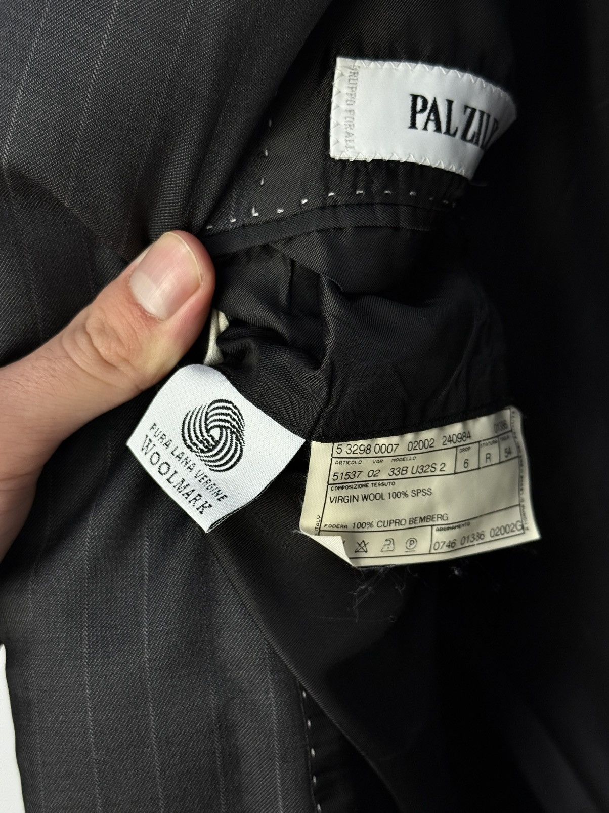 Pal Zileri Pal Zileri Blazer Vigrin Wool 120s Jacket 44R Suit Size 44R - 9 Thumbnail