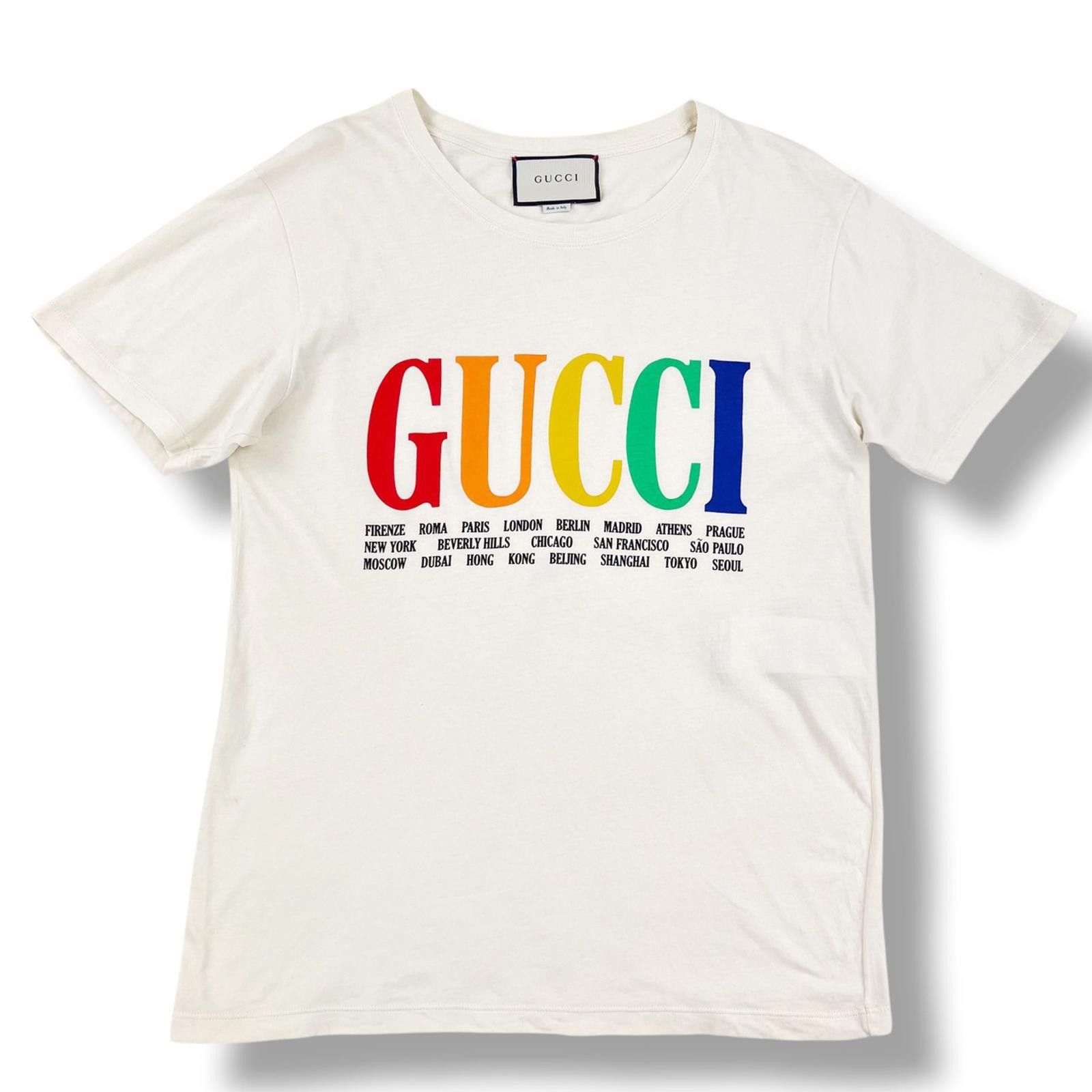 Gucci Gucci Cities Cream T Shirt Size US S / EU 44-46 / 1 - 2 Thumbnail