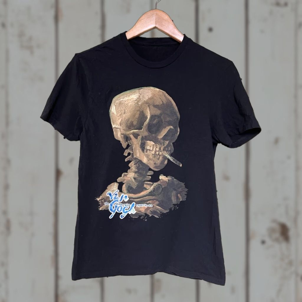 Vintage District T-Shirt Men's M Graphic Print Skull Art Black Cotton Crew Neck Short Sleeve Vintage? No Size US M / EU 48-50 / 2 - 1 Thumbnail