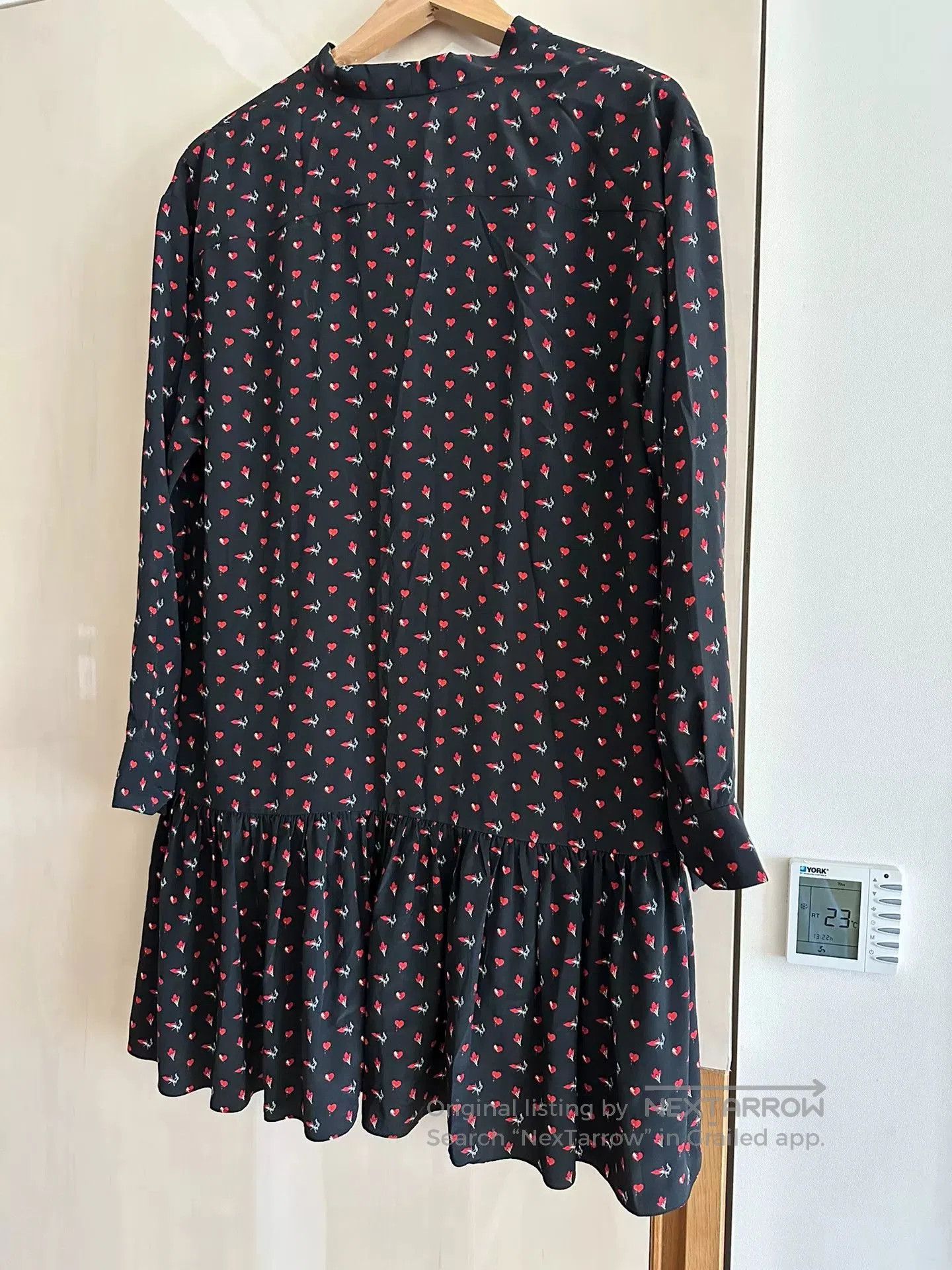Saint Laurent Paris Saint Laurent Silk Heart Print Dress. Size M / US 6-8 / IT 42-44 - 6 Thumbnail