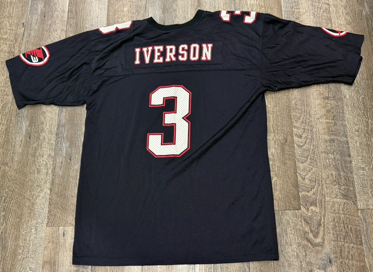 Reebok Vintage Reebok Allen Iverson #3 Football Jersey Size XL Size US XL / EU 56 / 4 - 5 Thumbnail