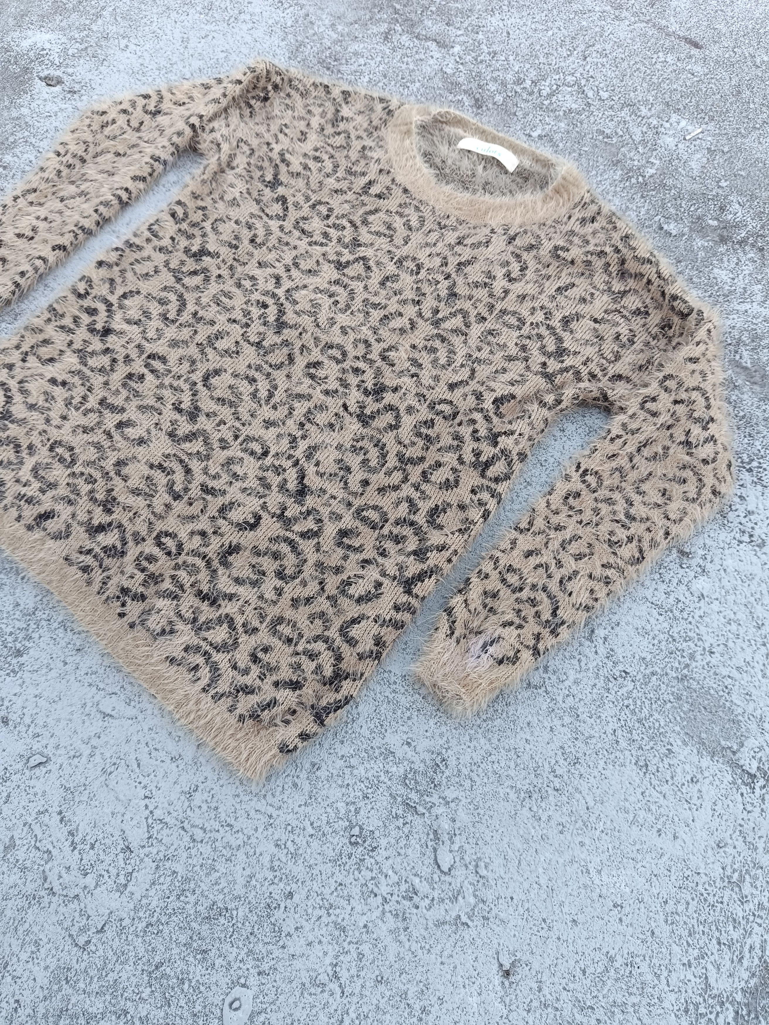 Vintage CULOTS fluffy knitwear Size M / US 6-8 / IT 42-44 - 2 Thumbnail
