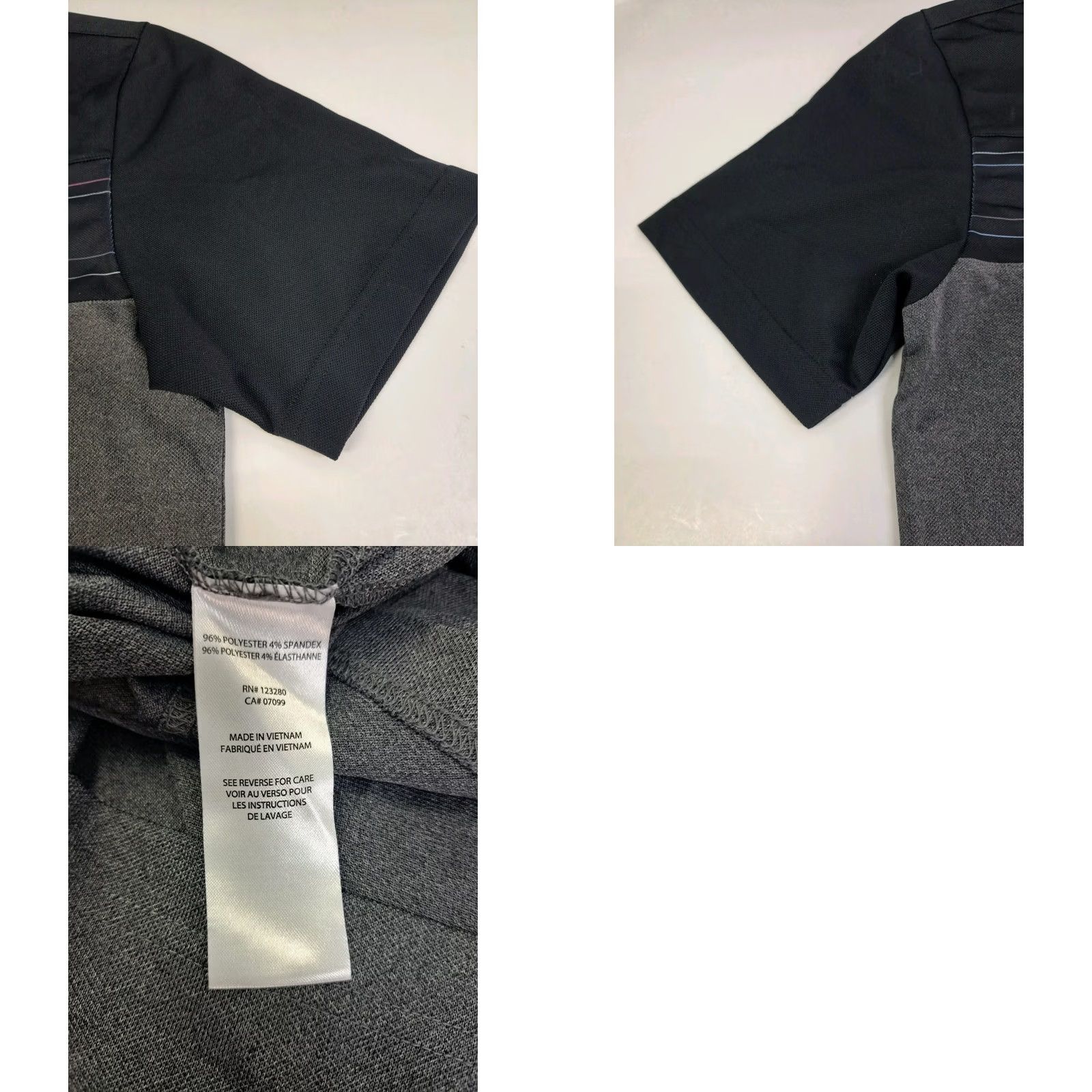 TravisMathew Travis Mathew Polo Mens Short Sleeve Black/Grey Multicolored Striped S #7082 Size US S / EU 44-46 / 1 - 8 Thumbnail