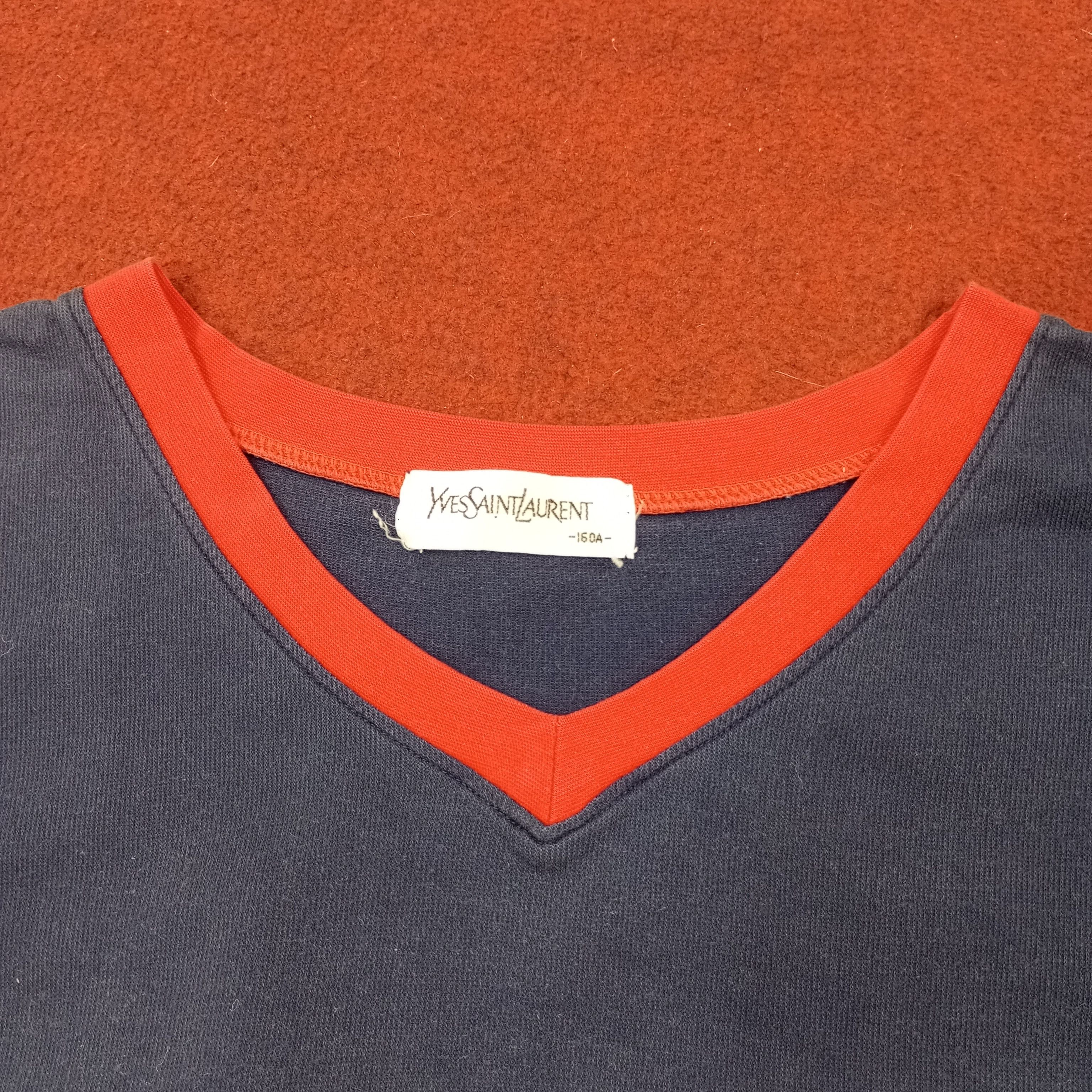 Vintage × Yves Saint Laurent Yves Saint Laurent Fashion Designer Brand Spellout Tshirt Size US L / EU 52-54 / 3 - 6 Thumbnail