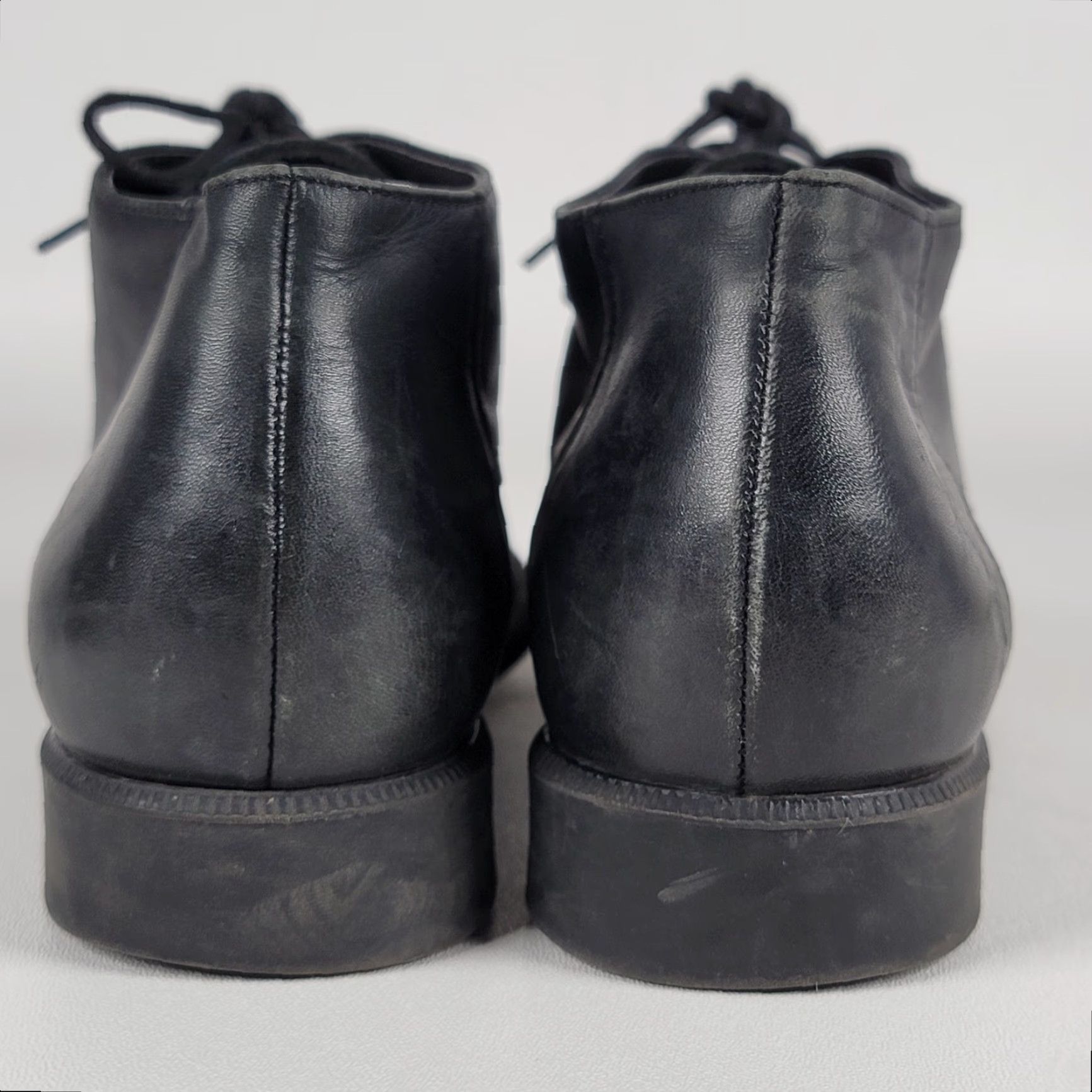 Vintage Easy Spirit Lidia Chukka Boots Women's 8.5 M Black Leather Lace Up Oxford Boots Size US 9 / IT 39 - 6 Thumbnail