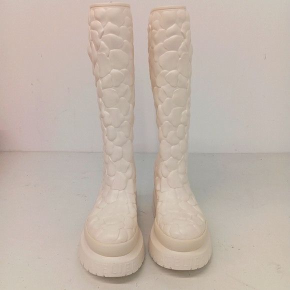 Valentino Valentino Garavani Ivory Rose Atelier Knee Hi Boots - EU36/6 Size US 6 / IT 36 - 3 Thumbnail