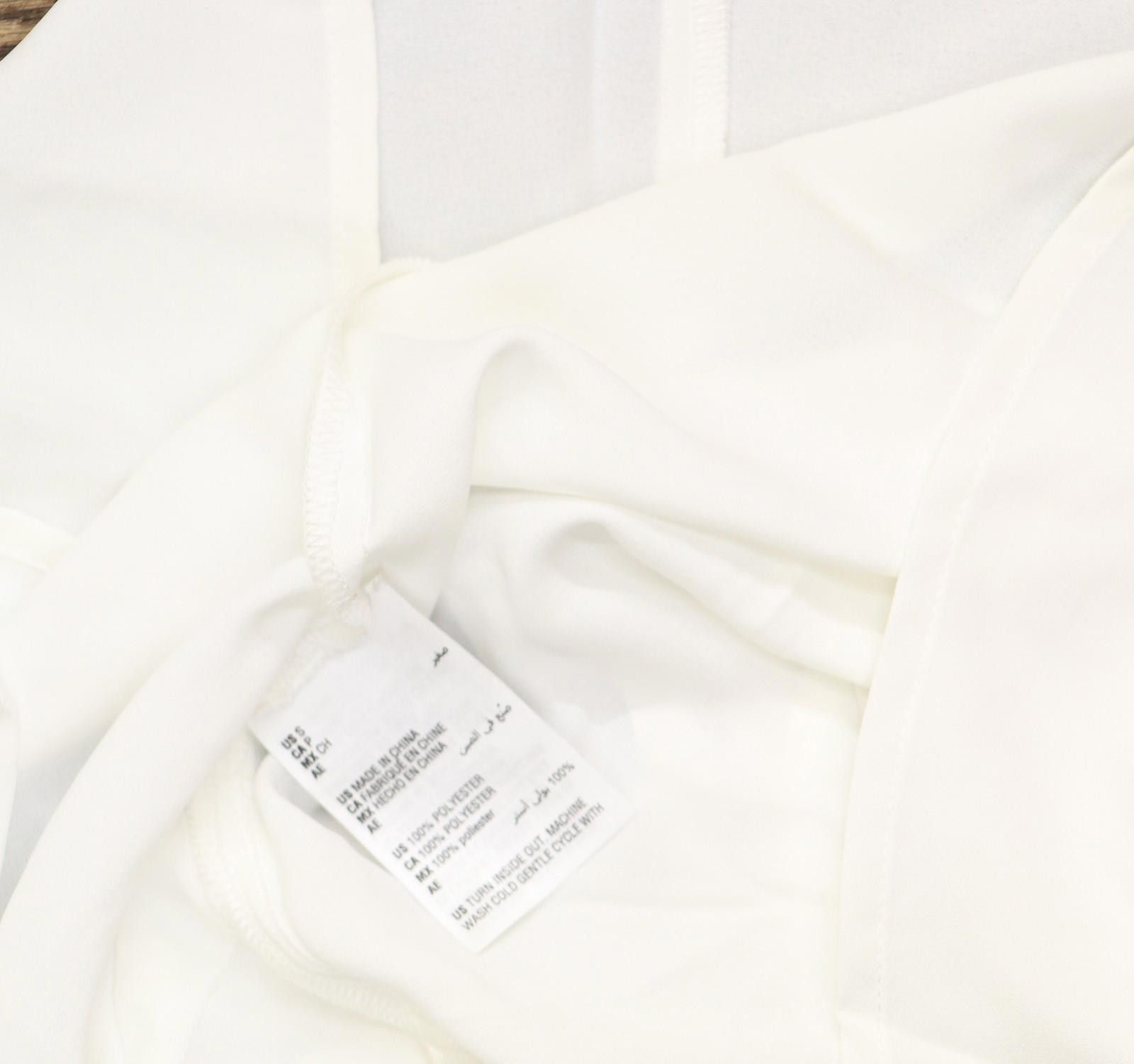 Bar III Bar Iii Womens Pleated Polyester Tank Top 10717600 White S Size S / US 4 / IT 40 - 5 Thumbnail