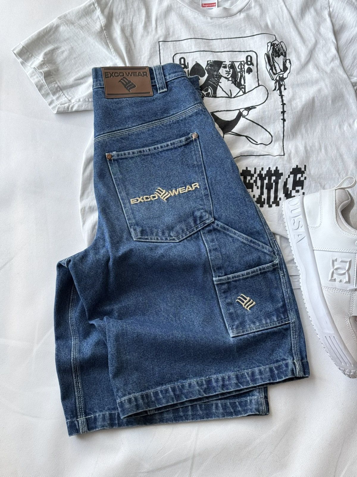 JNCO Crazy vintage 90’s Exco Wear jeans baggy jnco baggy jorts Size US 28 / EU 44 - 5 Thumbnail