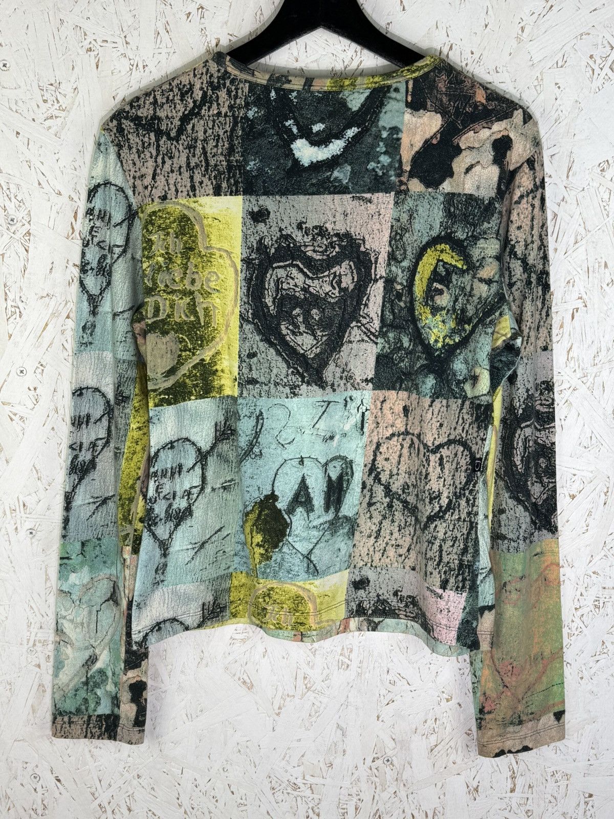Roberto Cavalli Vintage Cavalli Jeans Heart Print Archive Long Sleeve IT46 Size L / US 10 / IT 46 - 4 Thumbnail