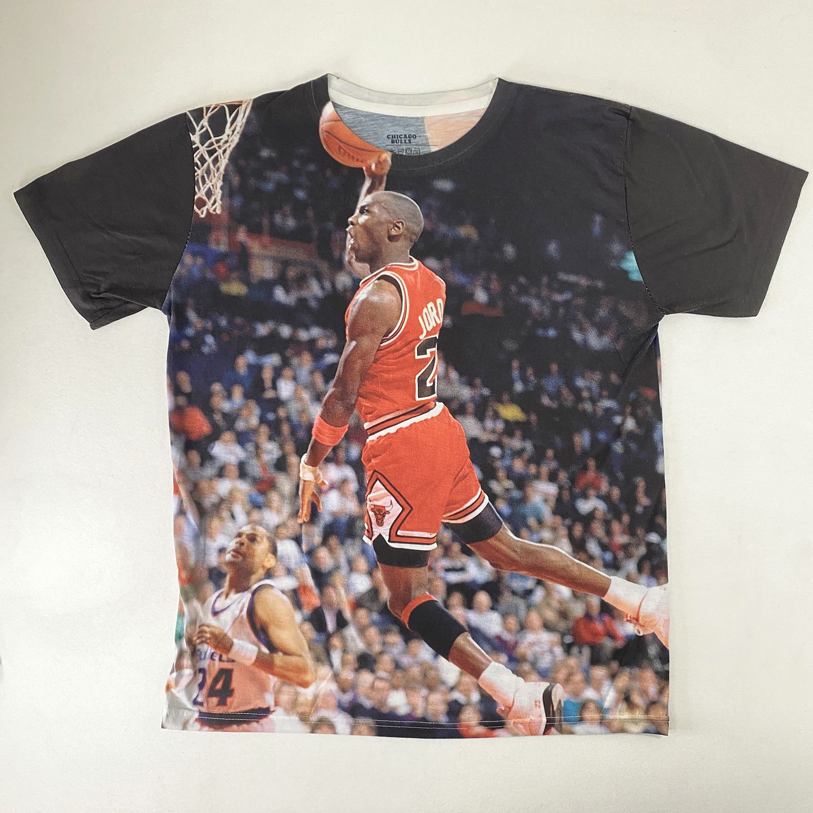 Michael Jordan Chicago Bulls Slam Dunk NBA Allover T-shirt