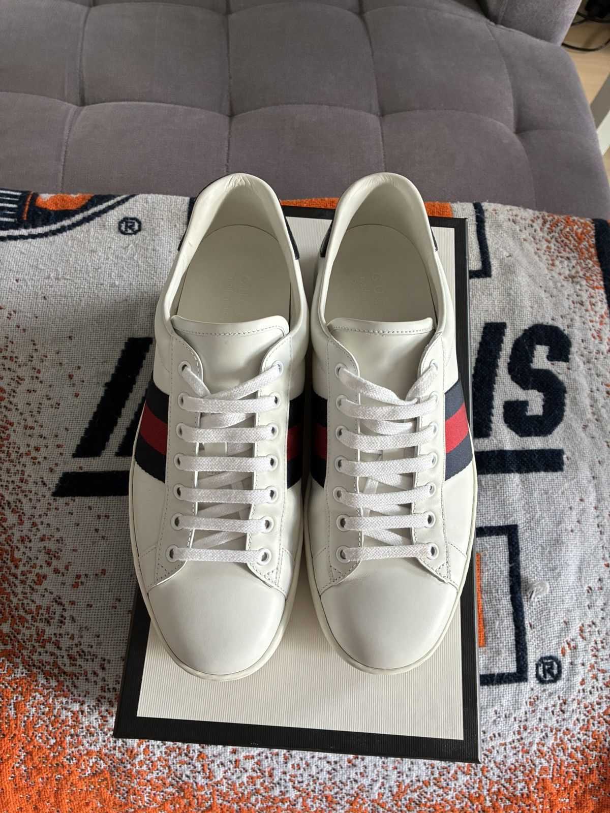 Gucci Gucci Ace Classic Leather Sneaker Size US 10 / EU 43 - 2 Thumbnail