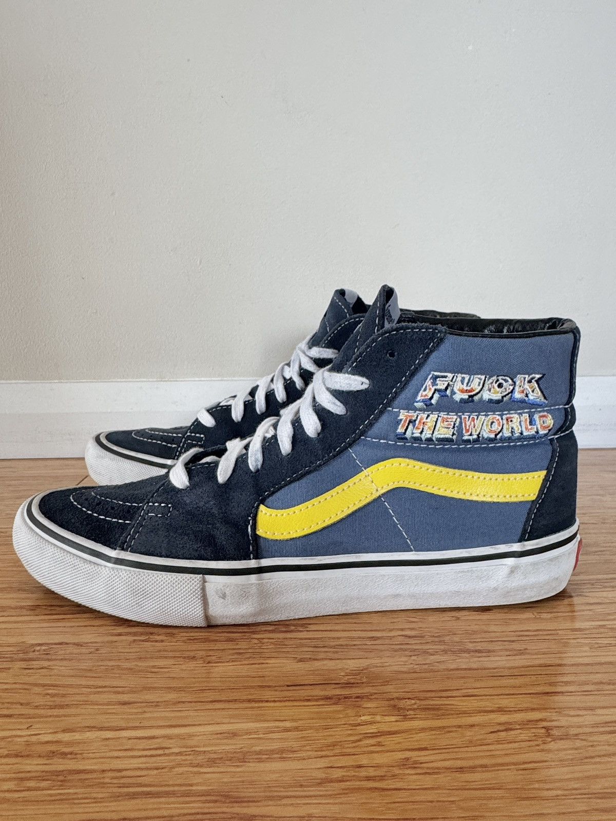 Supreme × Vans Supreme x Vans SK8 Hi Fuck The World Size US 9 / EU 42 - 3 Thumbnail