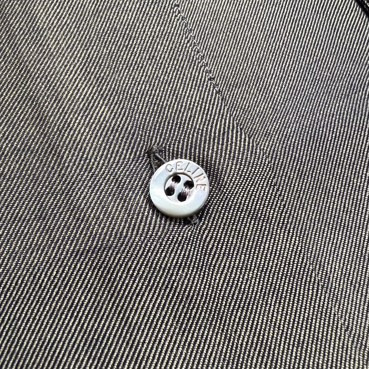 Celine 1990s Celine Silk Long Sleeve Button up Shirt Size L / US 10 / IT 46 - 5 Thumbnail
