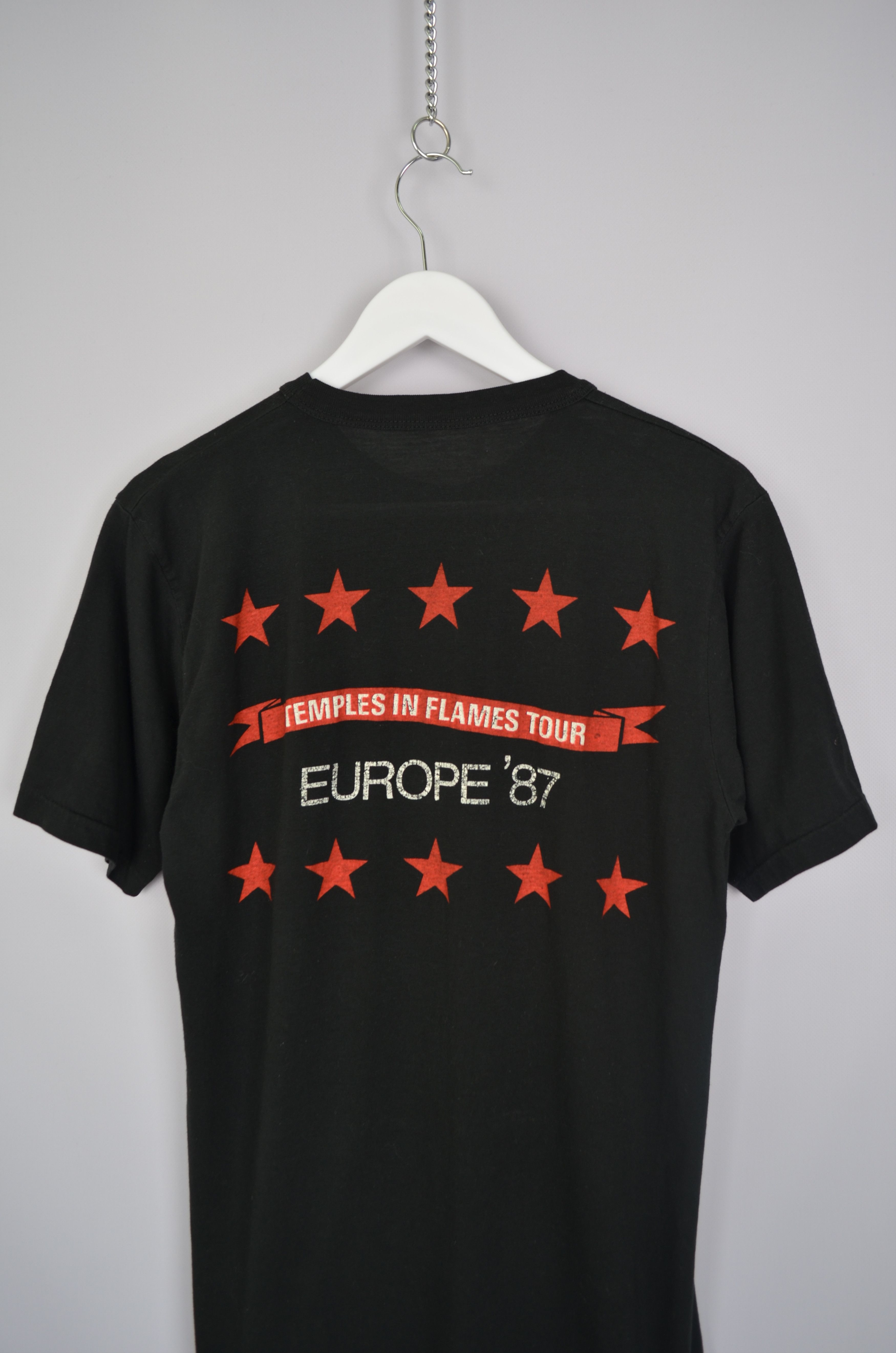 Band Tees × Vintage BOB DYLAN Vintage T-SHIRT TEMPLES IN FLAMES TOUR 1986-87 Size US S / EU 44-46 / 1 - 12 Thumbnail