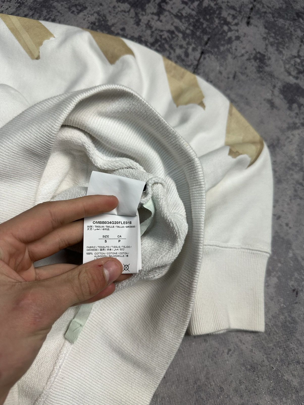 Off-White OFF-WHITE Tape Arrows Hoodie Size US S / EU 44-46 / 1 - 9 Thumbnail